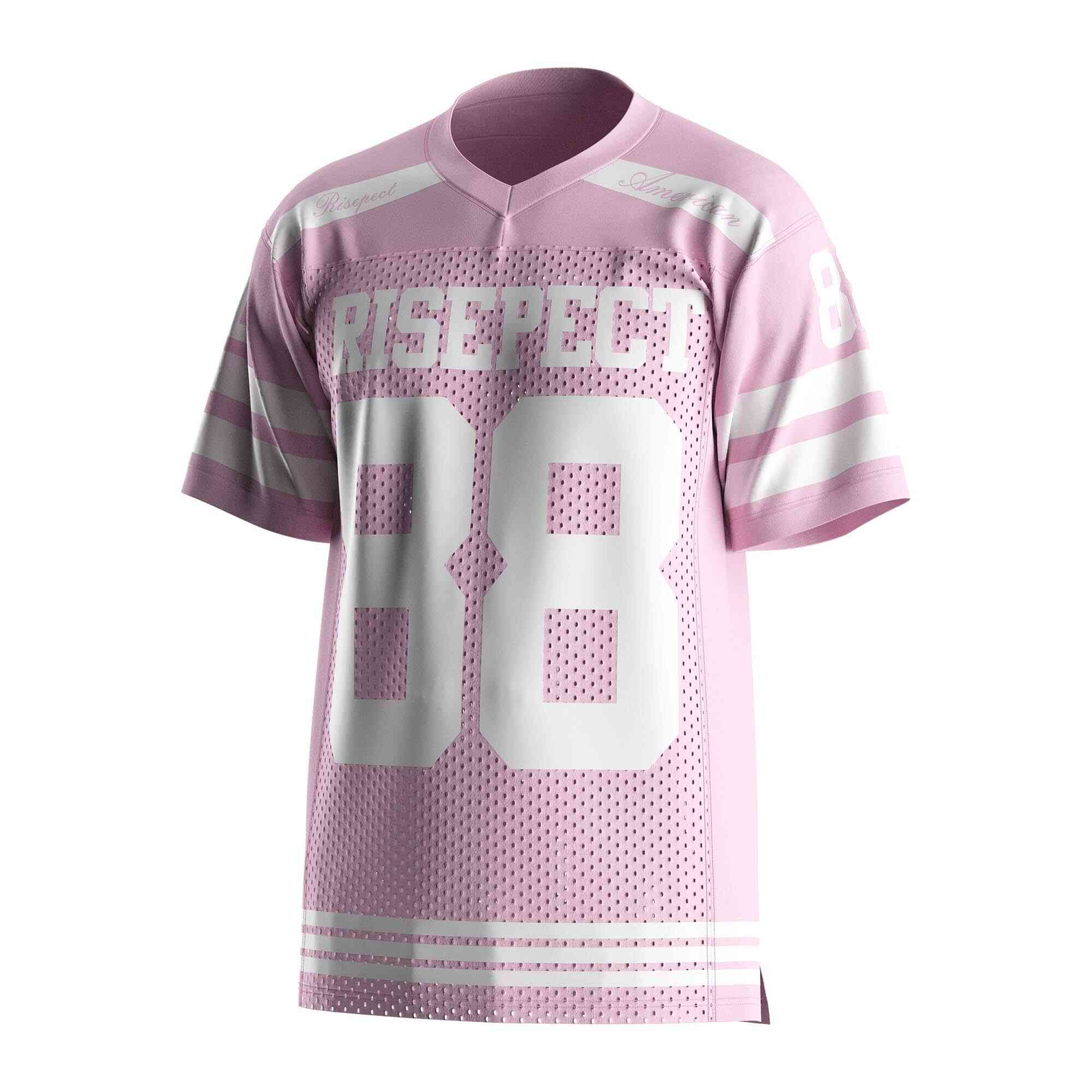 
                Pink south American soccer jerseys mesh tee shirts 88 RISEPECT