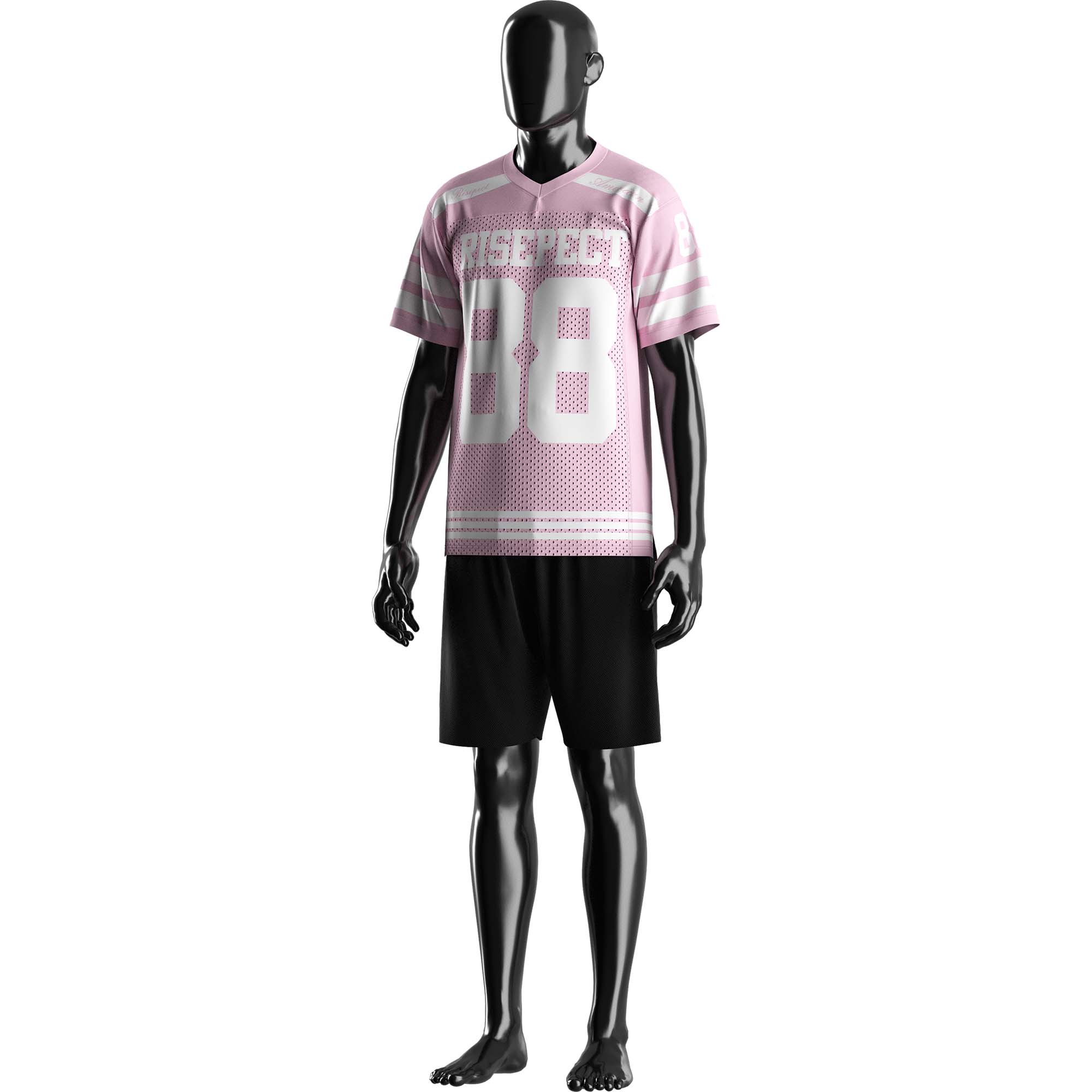 
                Pink South American Soccer Jerseys Mesh Wholesale Game Shirts