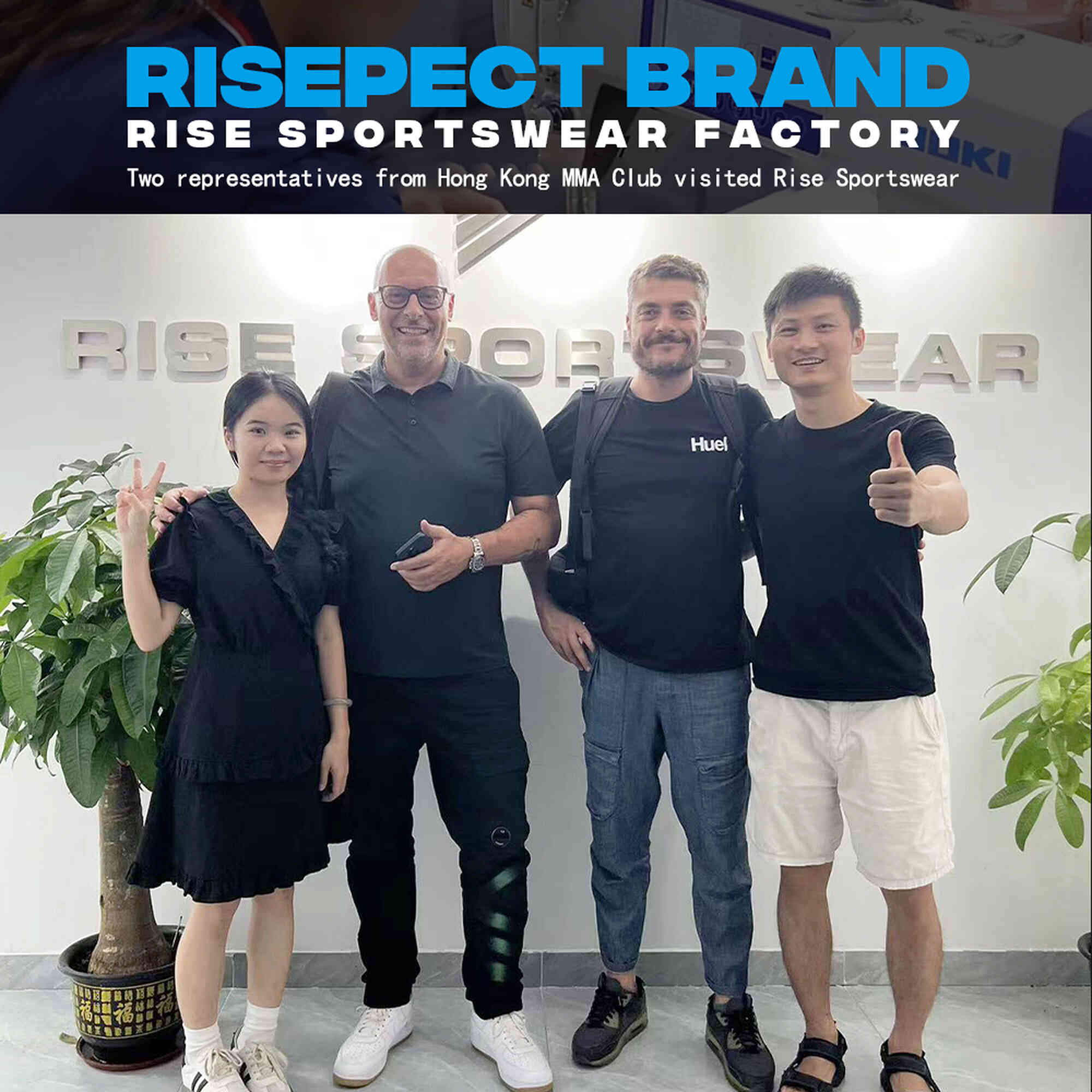 
                Two representatives from Hong Kong MMA Club visited Rise Sportswear