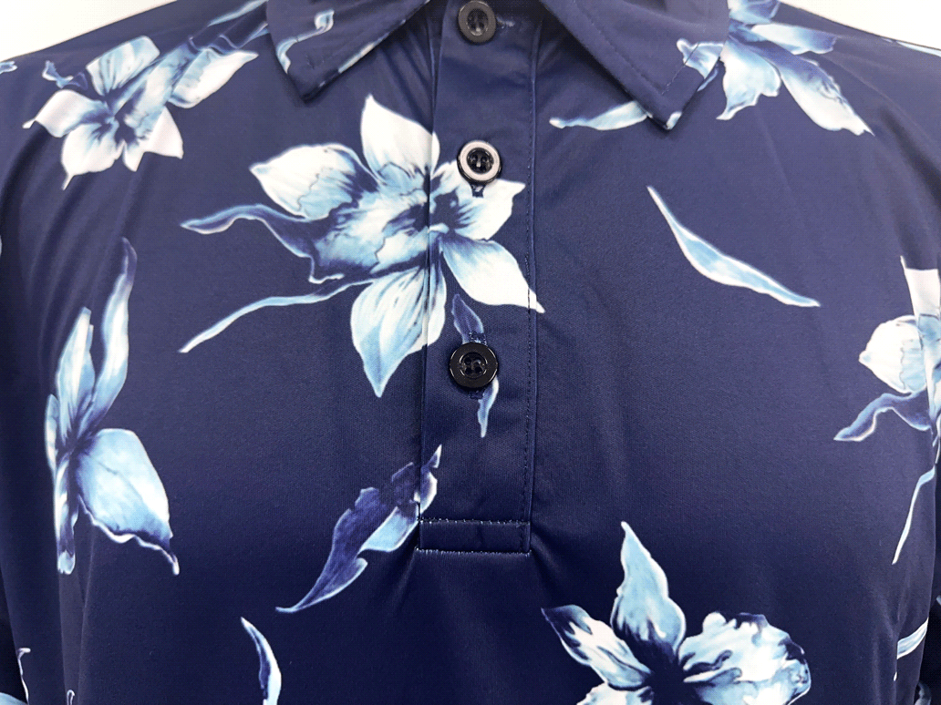 Buttons design Sublimation Shirt Couple Beach Wear Hawaiian Style Shirts