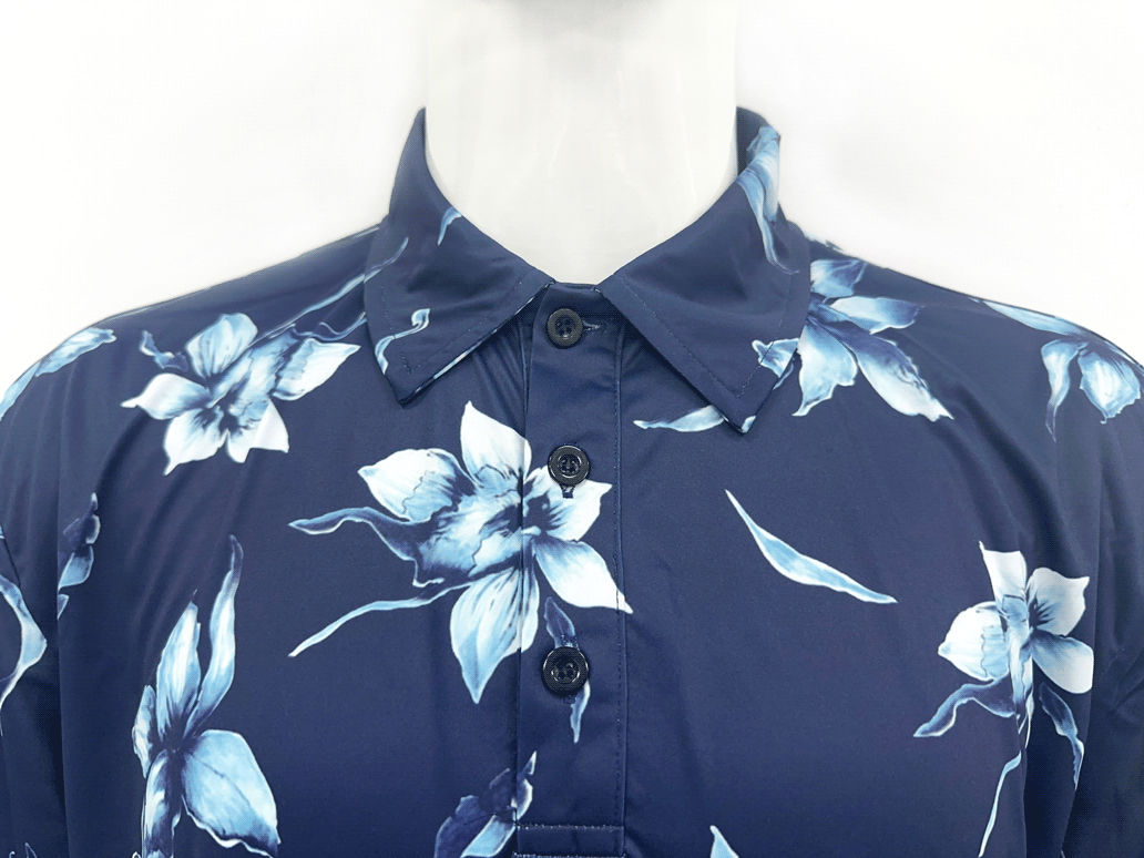 Collar design Sublimation Shirt Couple Beach Wear Hawaiian Style Shirts front