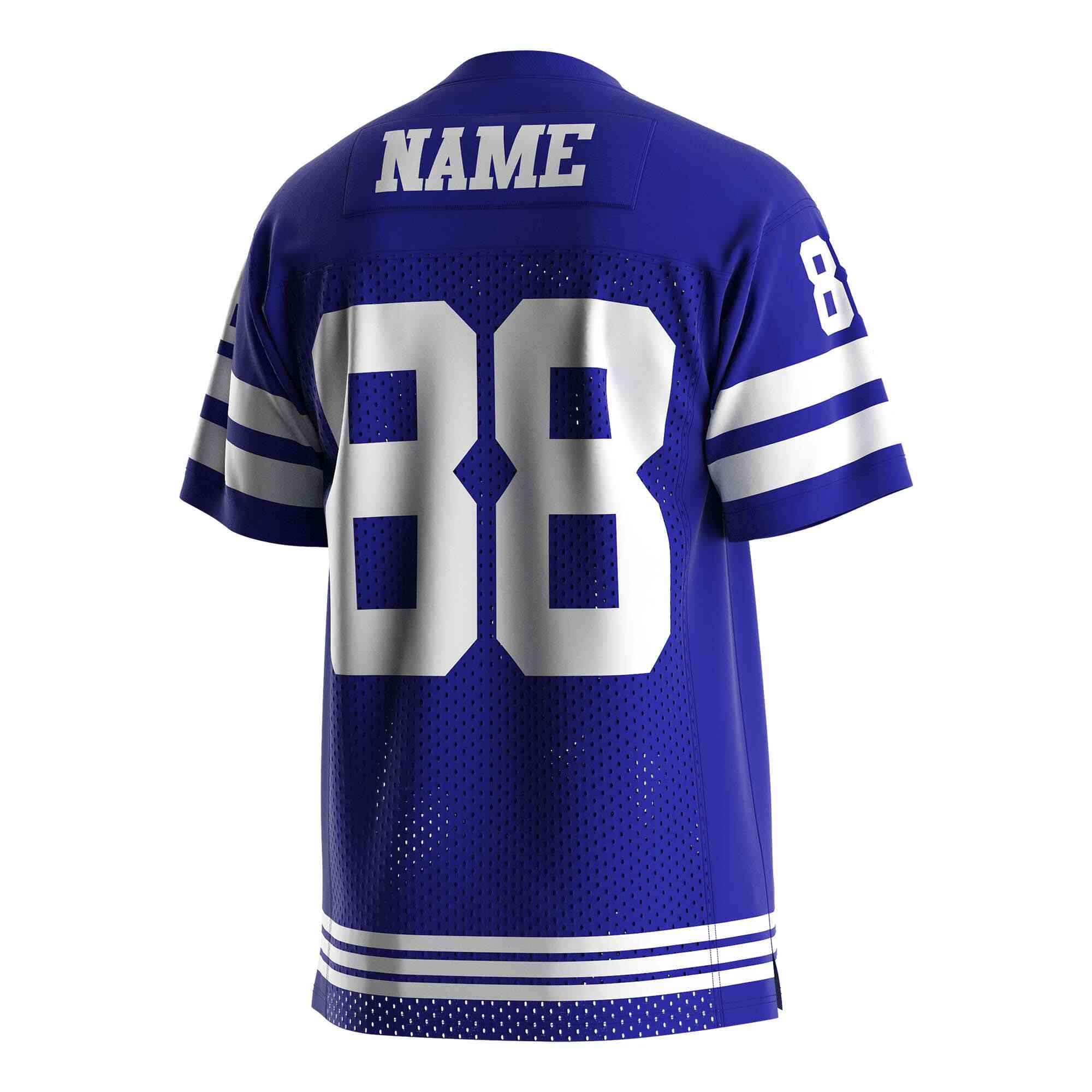 
                Navy blue American football jersey custom mesh tee 88 RISEPECT