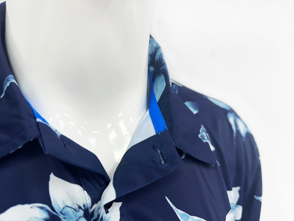 Neckline finish fine craftsmanship Sublimation Shirt Couple Beach Wear Hawaiian Style Shirts