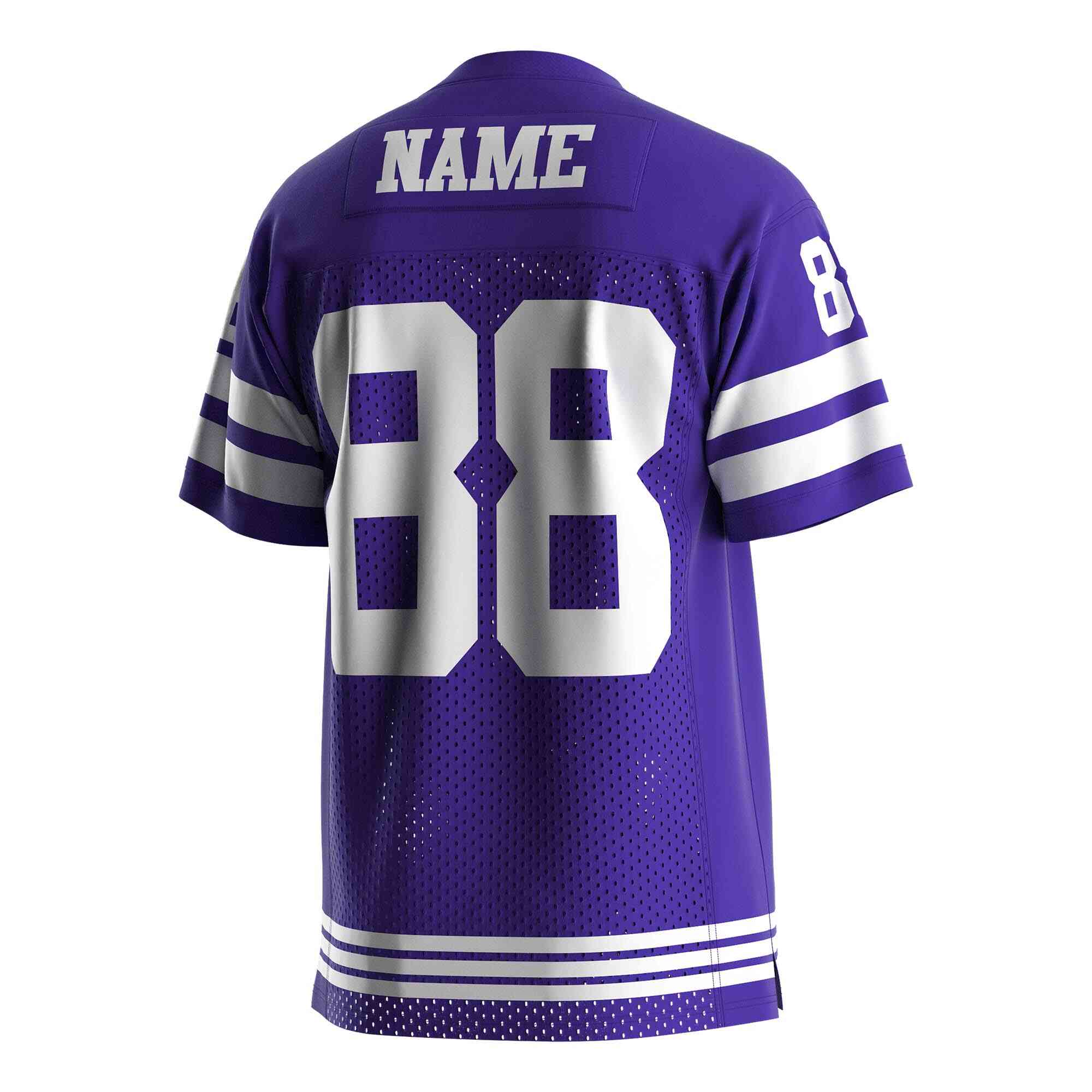 
                Purple American football game jersey wholesale mesh shirts 88 RISEPECT