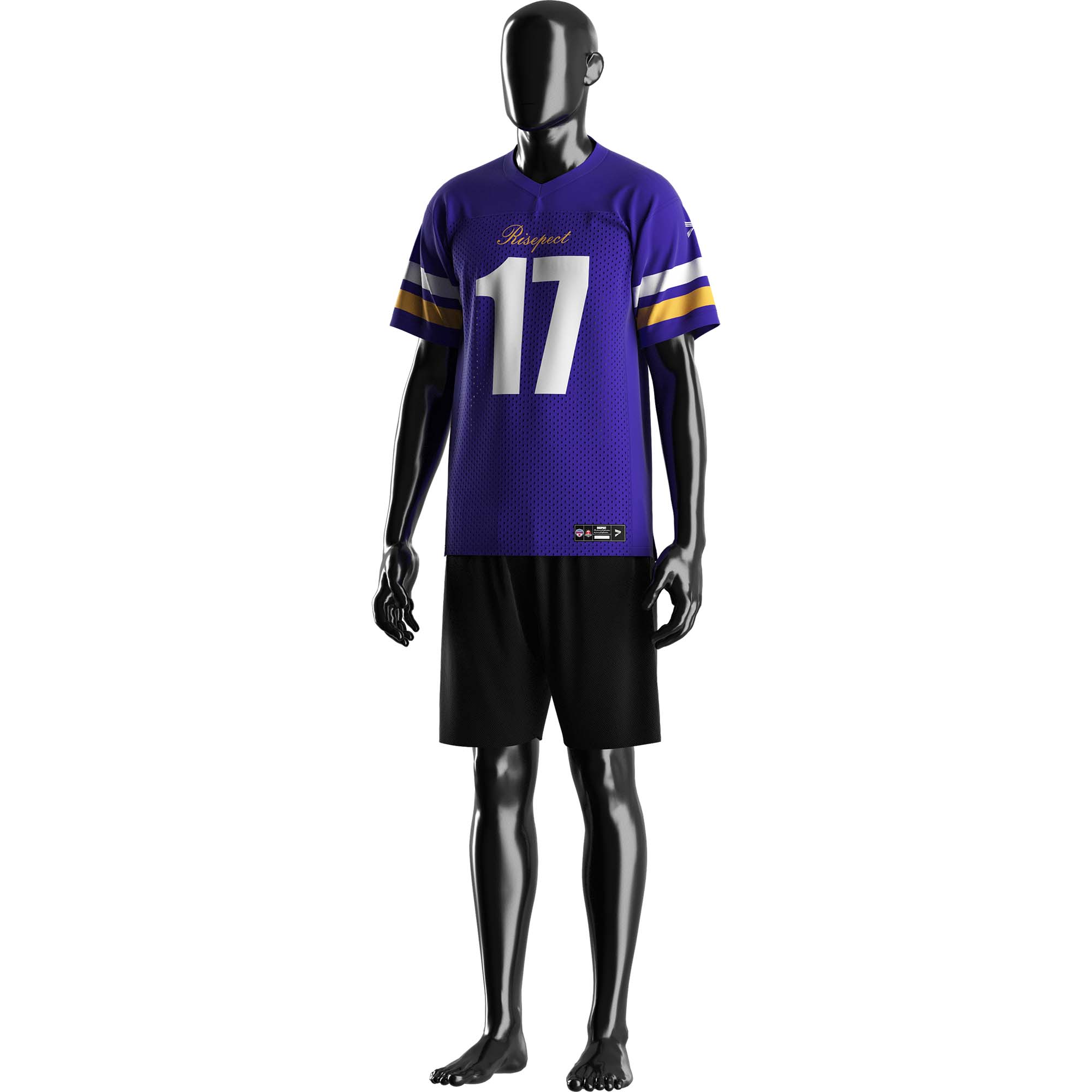 
                Purple Mesh American Football Jerseys Youth Wholesale Practice Tops