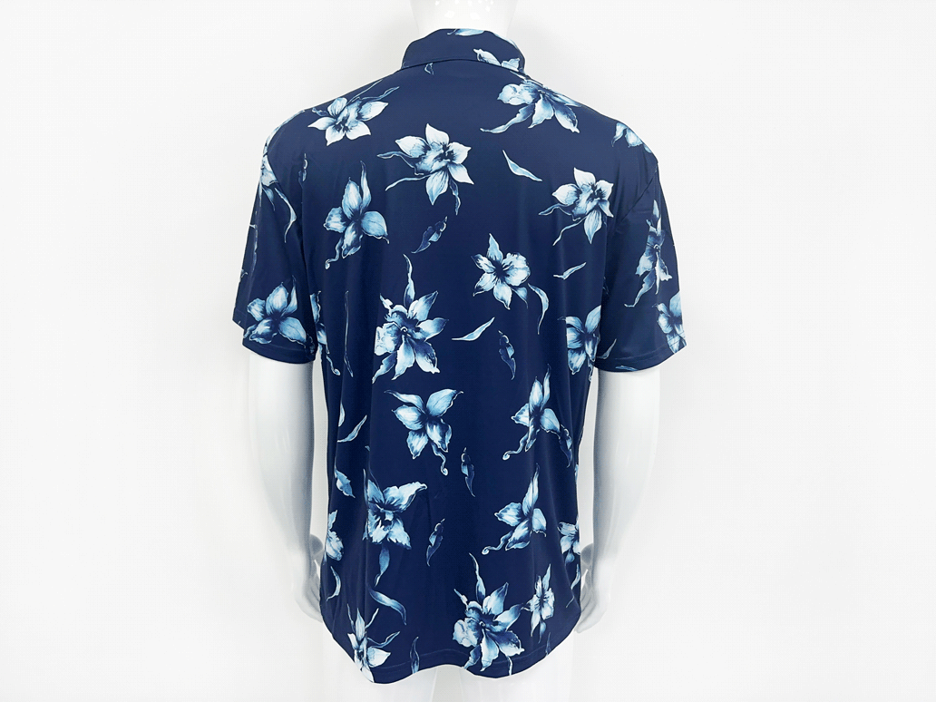 Zoom in Sublimation Shirt Couple Beach Wear Hawaiian Style Shirts back