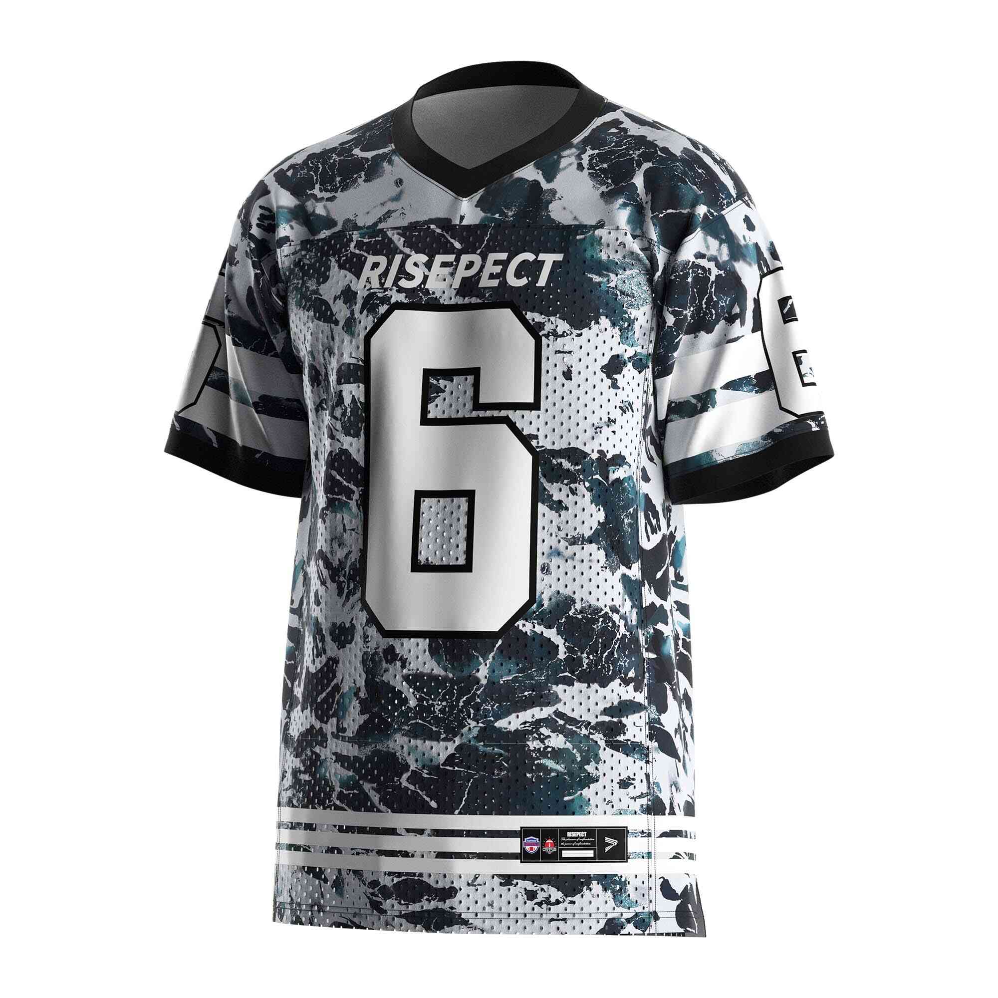 
                Camouflage American football shirts wholesale mesh tee shirts 6 RISEPECT