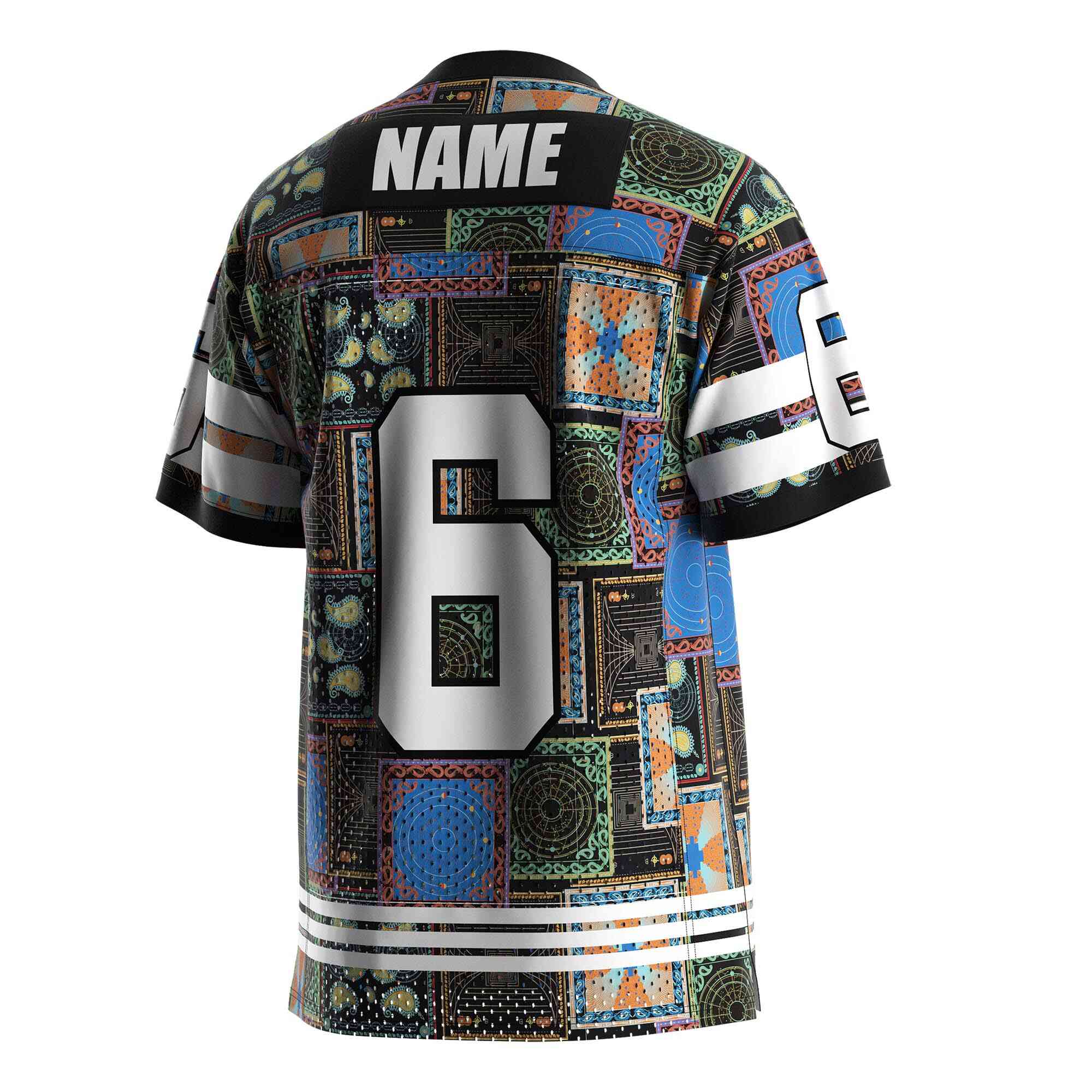 
                Cool camouflage American football tops wholesale mesh style t shirt 6 RISEPECT