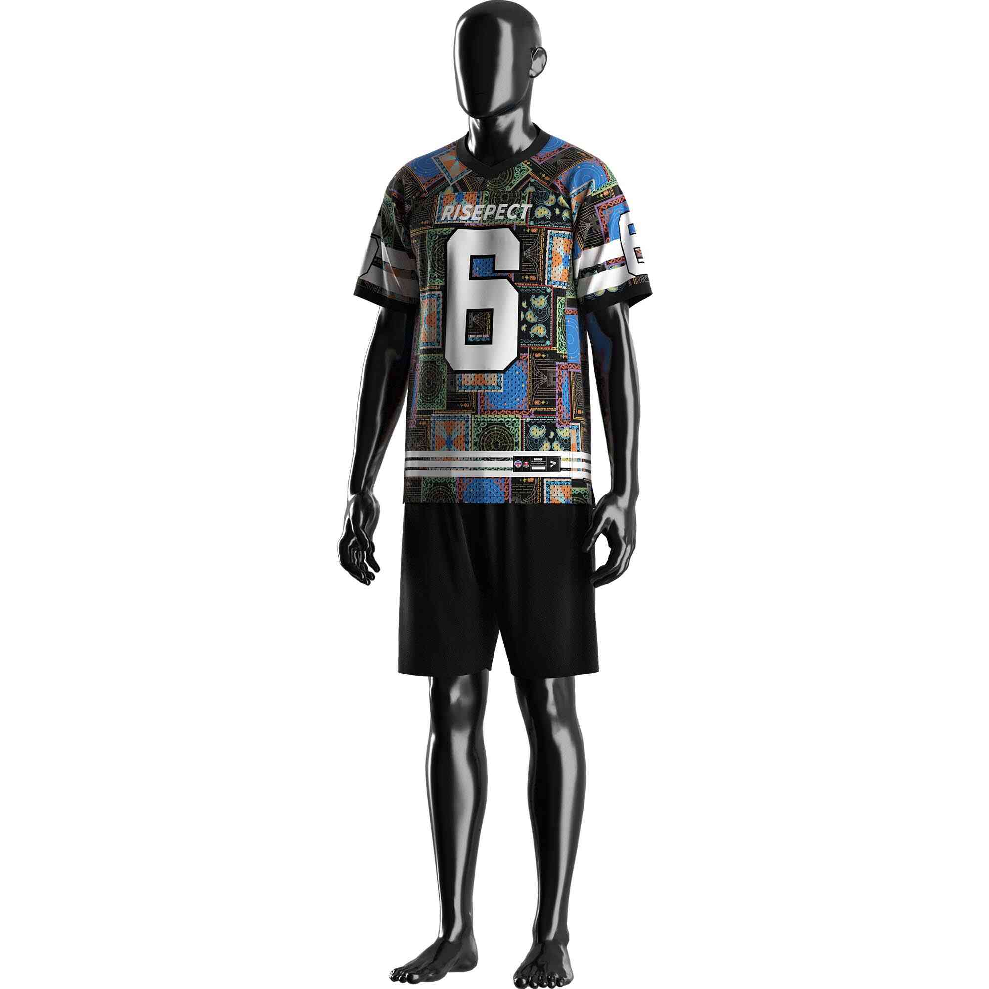 
                Cool Camo American Football Tops Wholesale Mesh Team T-shirts