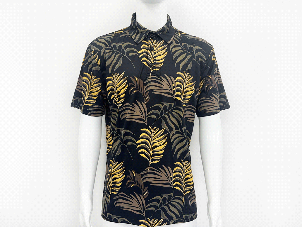 Zoom in "Mens Shirts Men Beach Wear Hawaiian T-Shirts" front view