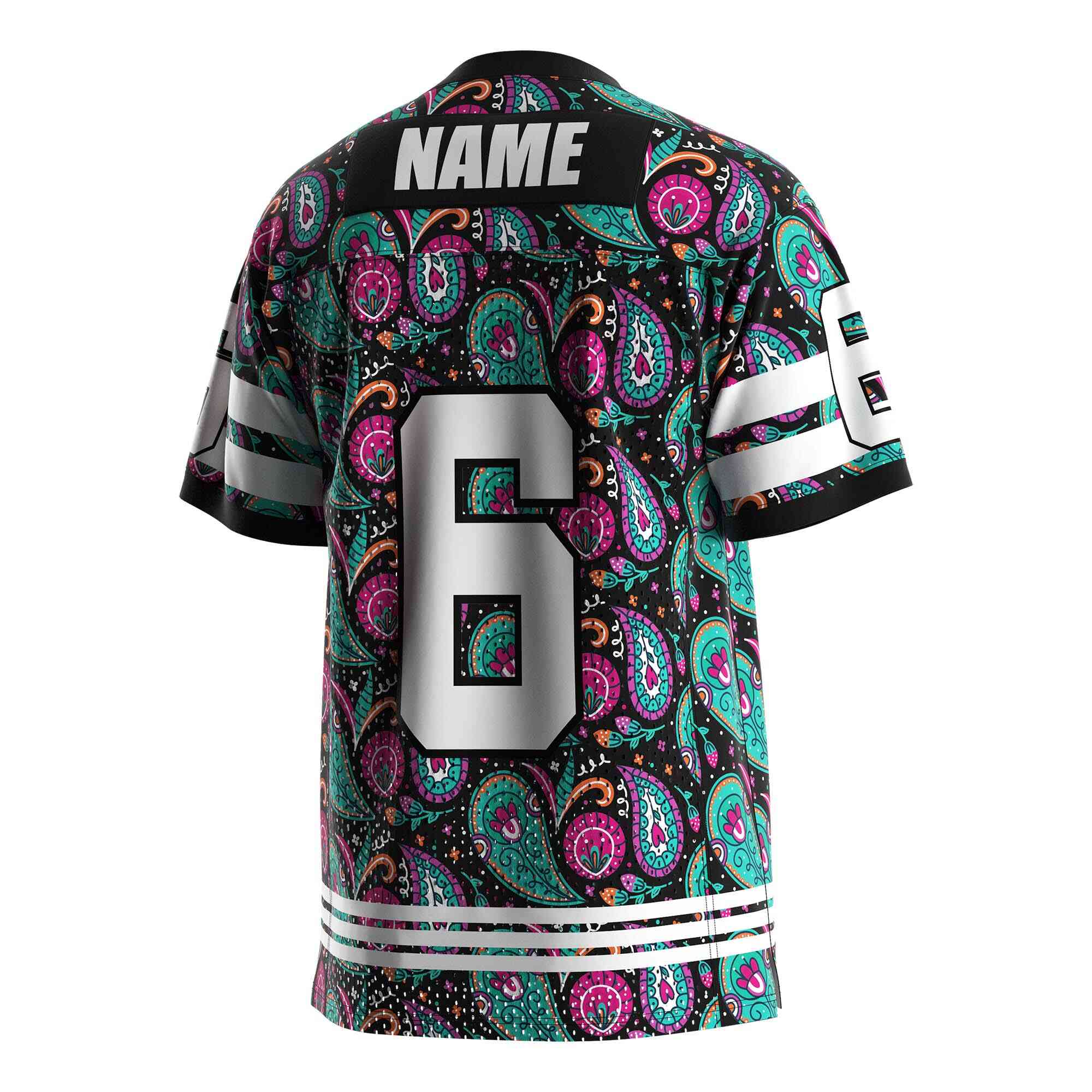 
                Retro camouflage American football tops mesh USA football jersey 6 RISEPECT