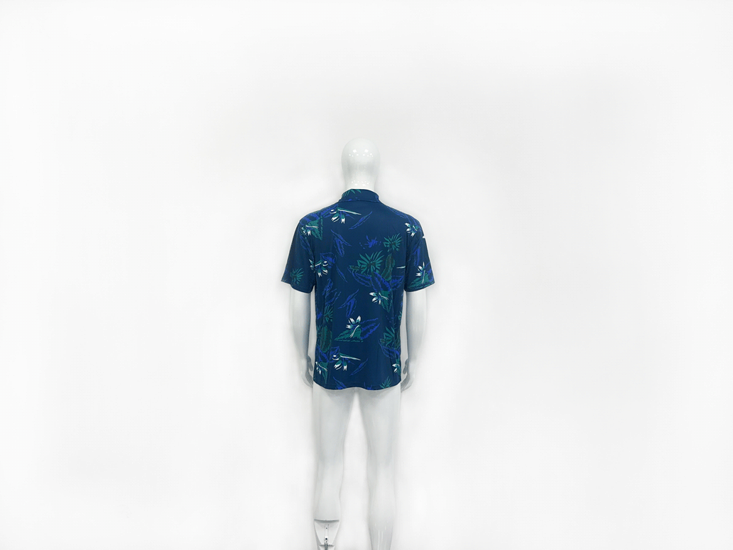 Sports Model in "Wear Online Hawaiian T Beach Shirts For Men" back view