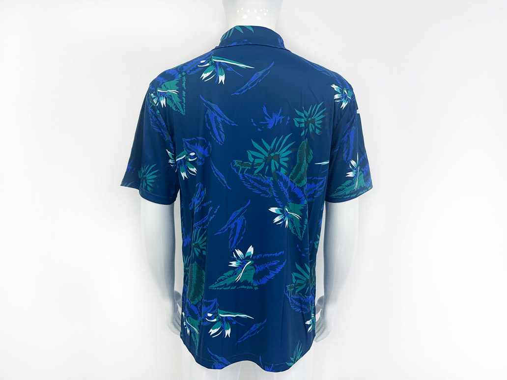 Zoom in "Wear Online Hawaiian T Beach Shirts For Men" back view