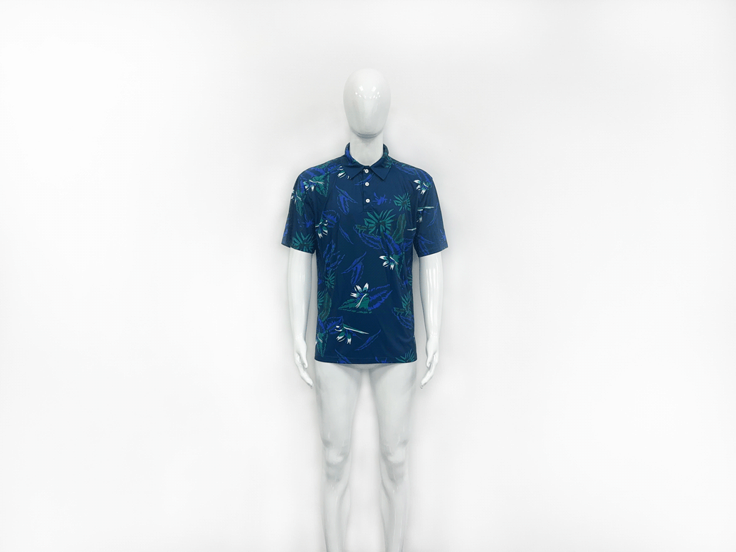 Sports Model in "Wear Online Hawaiian T Beach Shirts For Men" front view
