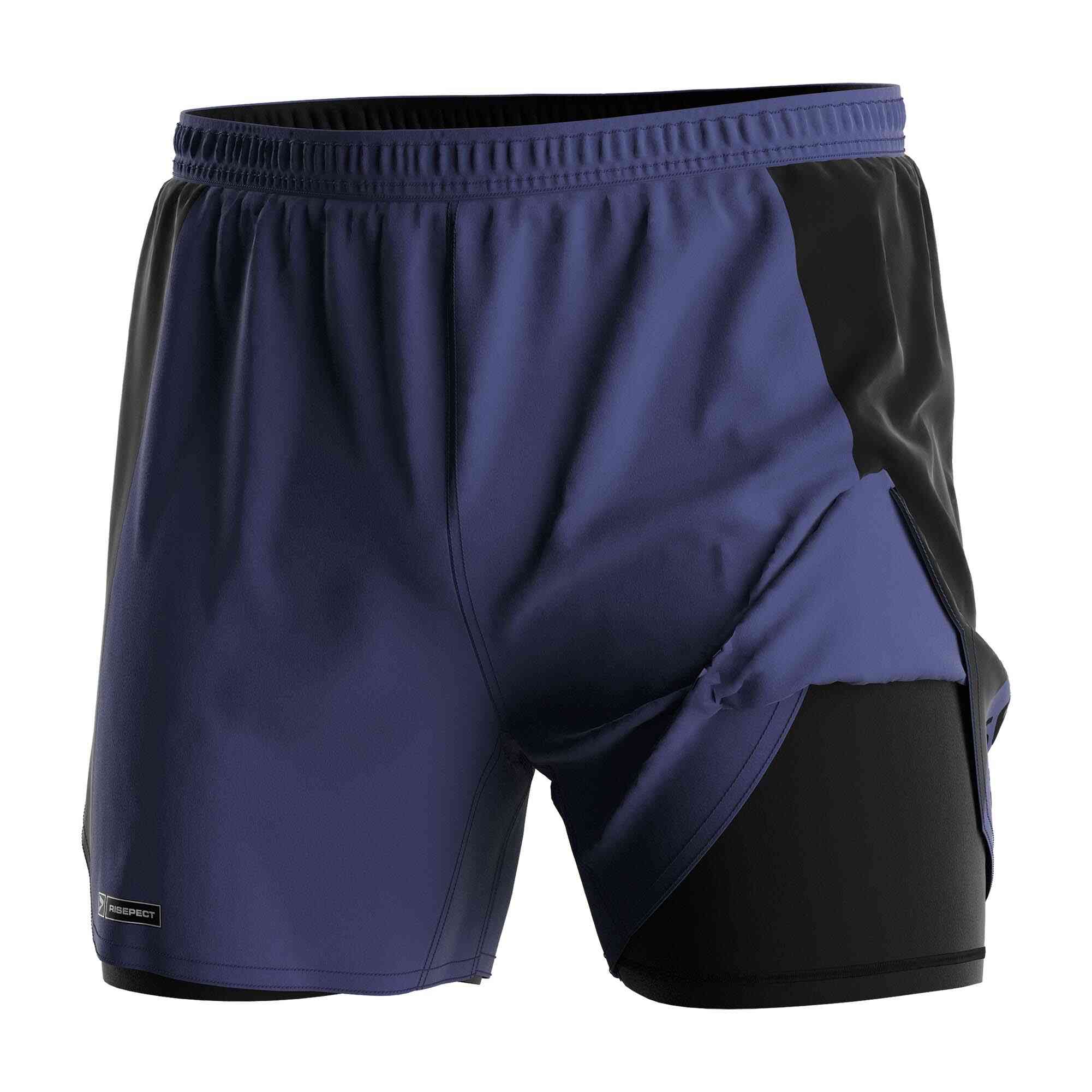 
                2024 Training double shorts purple with body-hugging lining wholesale