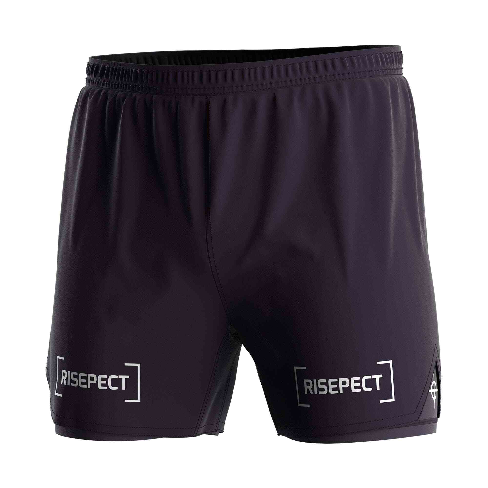 
                Rise gym wear wholesale hot training 2in1 shorts black 2024