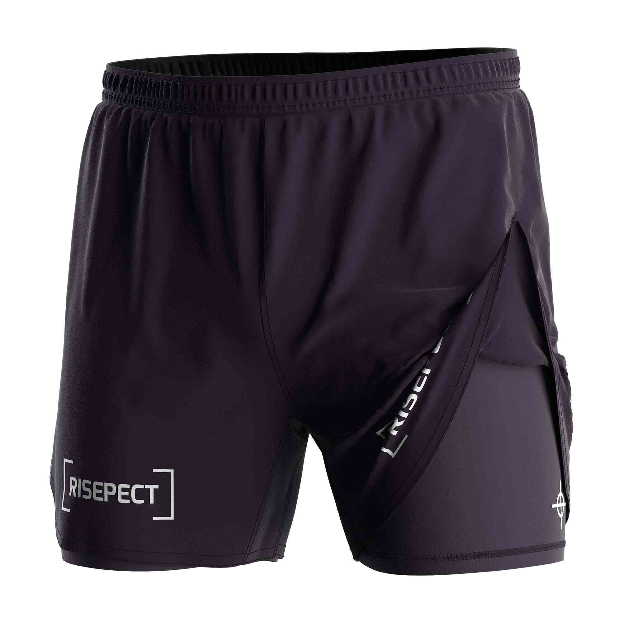 
                Rise gym wear wholesale hot training 2in1 shorts black 2024