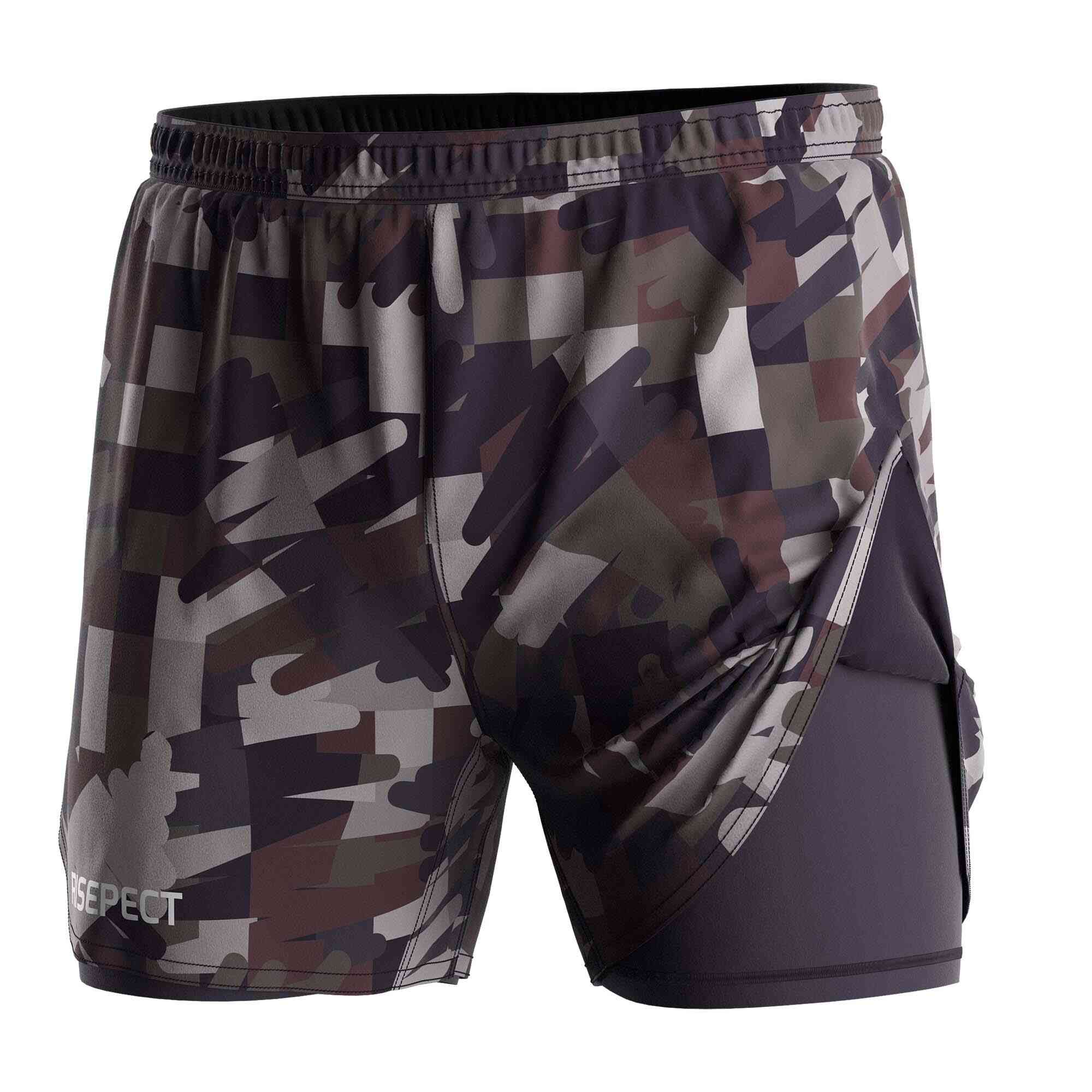 
                Risepect wholesale hot training 2in1 shorts camouflage 2024