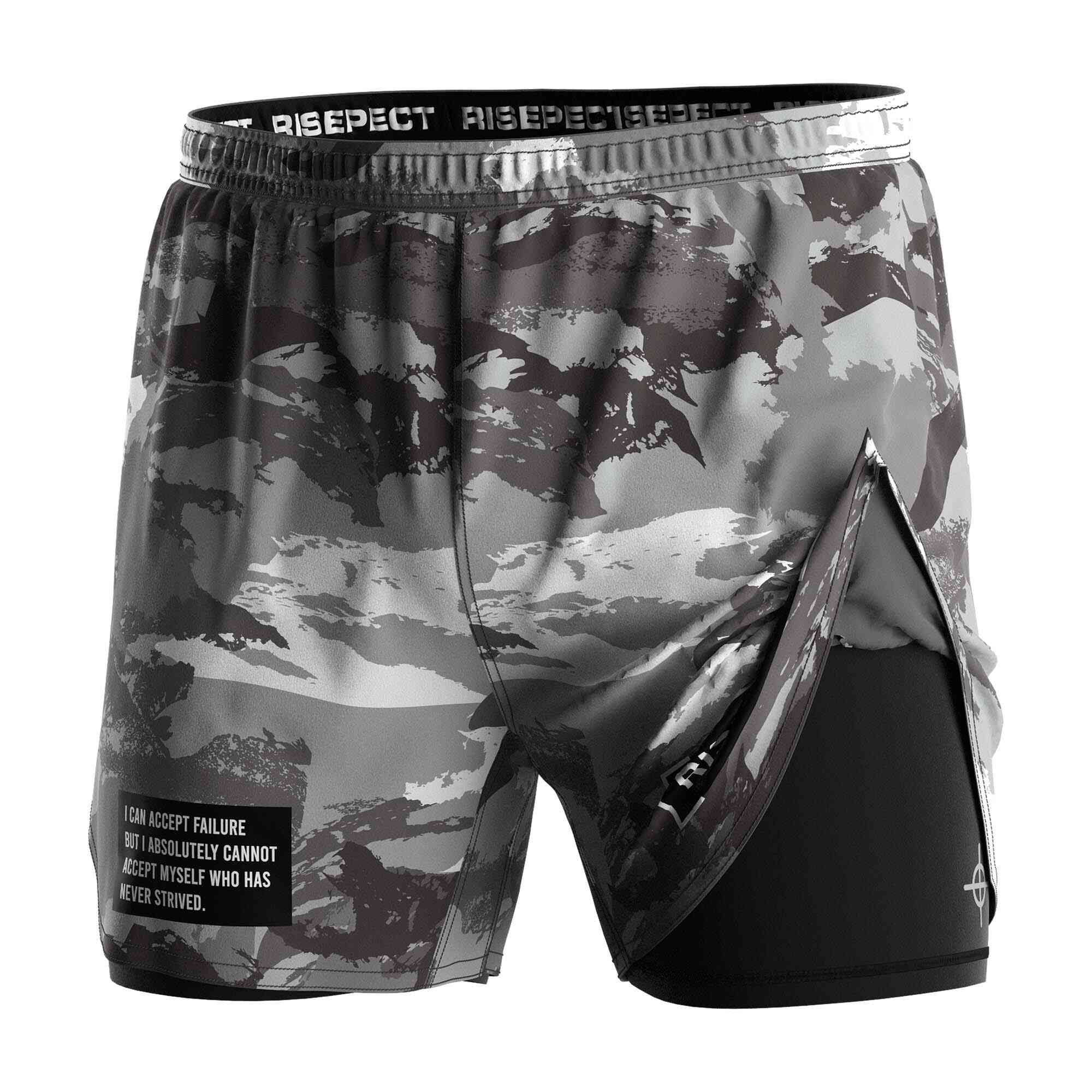 
                Wholesale hot training 2in1 shorts military camo 2024