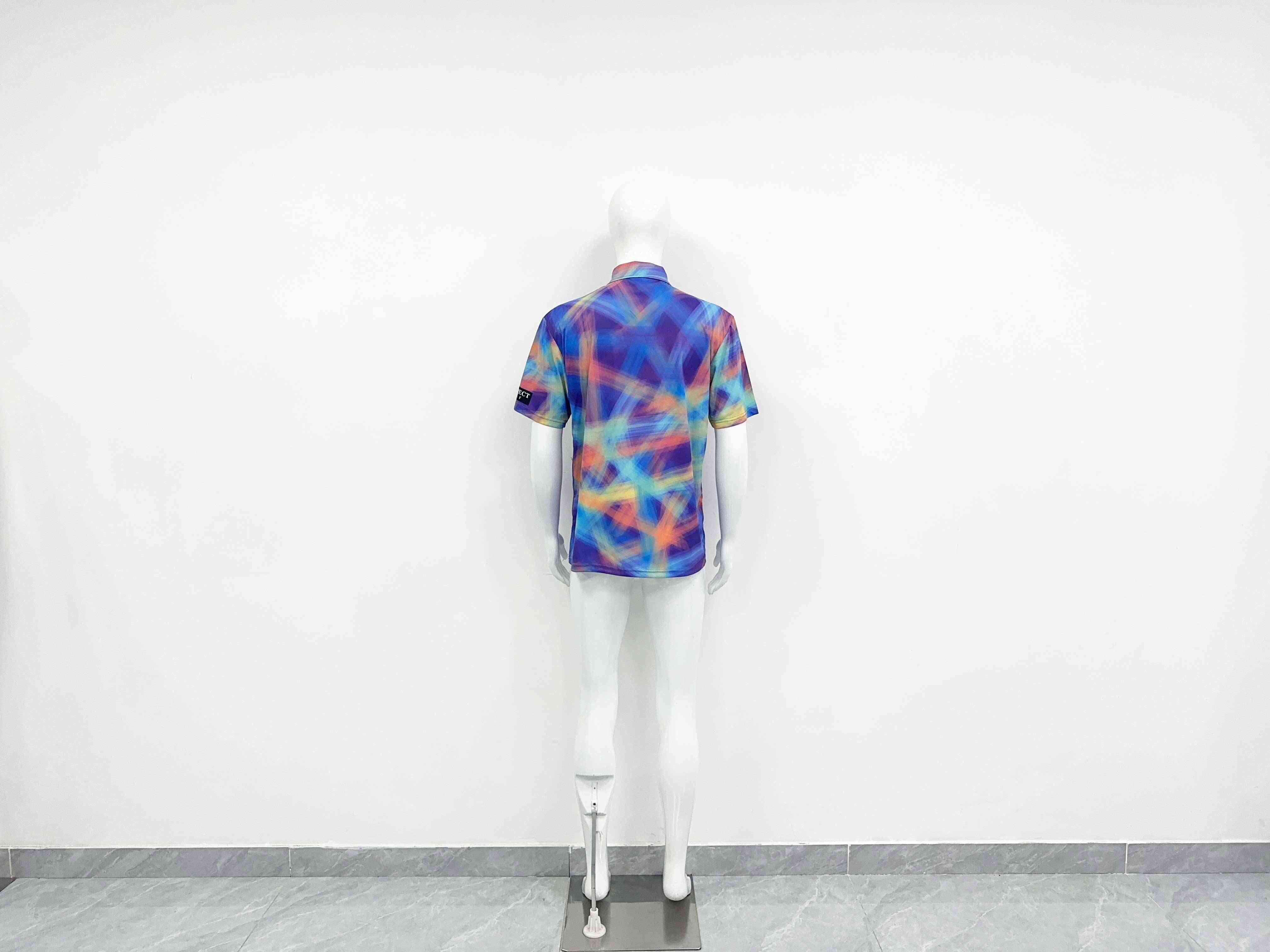 Back view - Iridescent Golf T Shirts Boys T-Shirts Polo