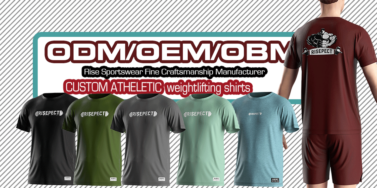 5 custom athletic weightlifting shirts colors cotton tee shirts wholesale, fine craftsmanship manufacturer Rise Sportswear. ODM/OEM/OBM.