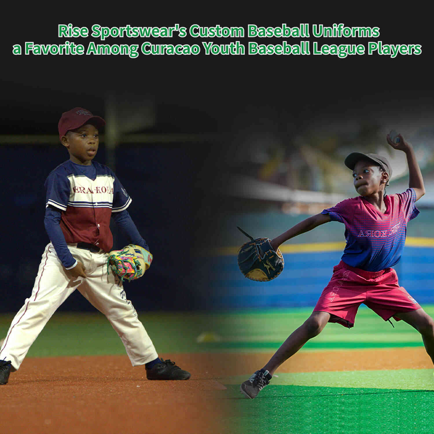 
                Rise Sportswear's Custom Baseball Uniforms a Favorite Among Curacao Youth Baseball League Players