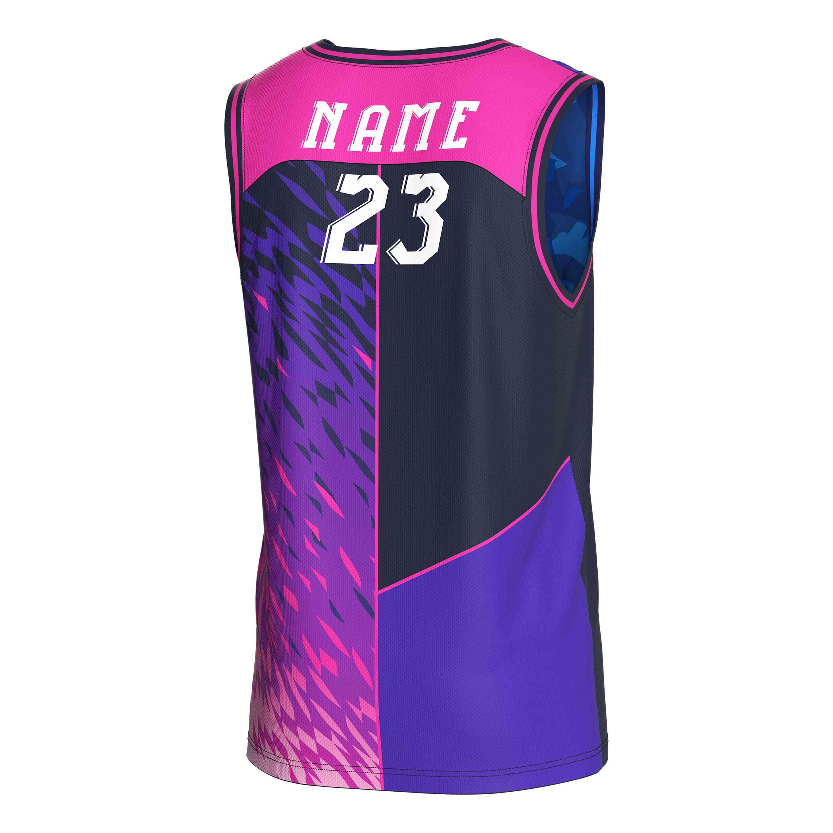 
                Custom basketball jersey 23 purple black red RISEPECT