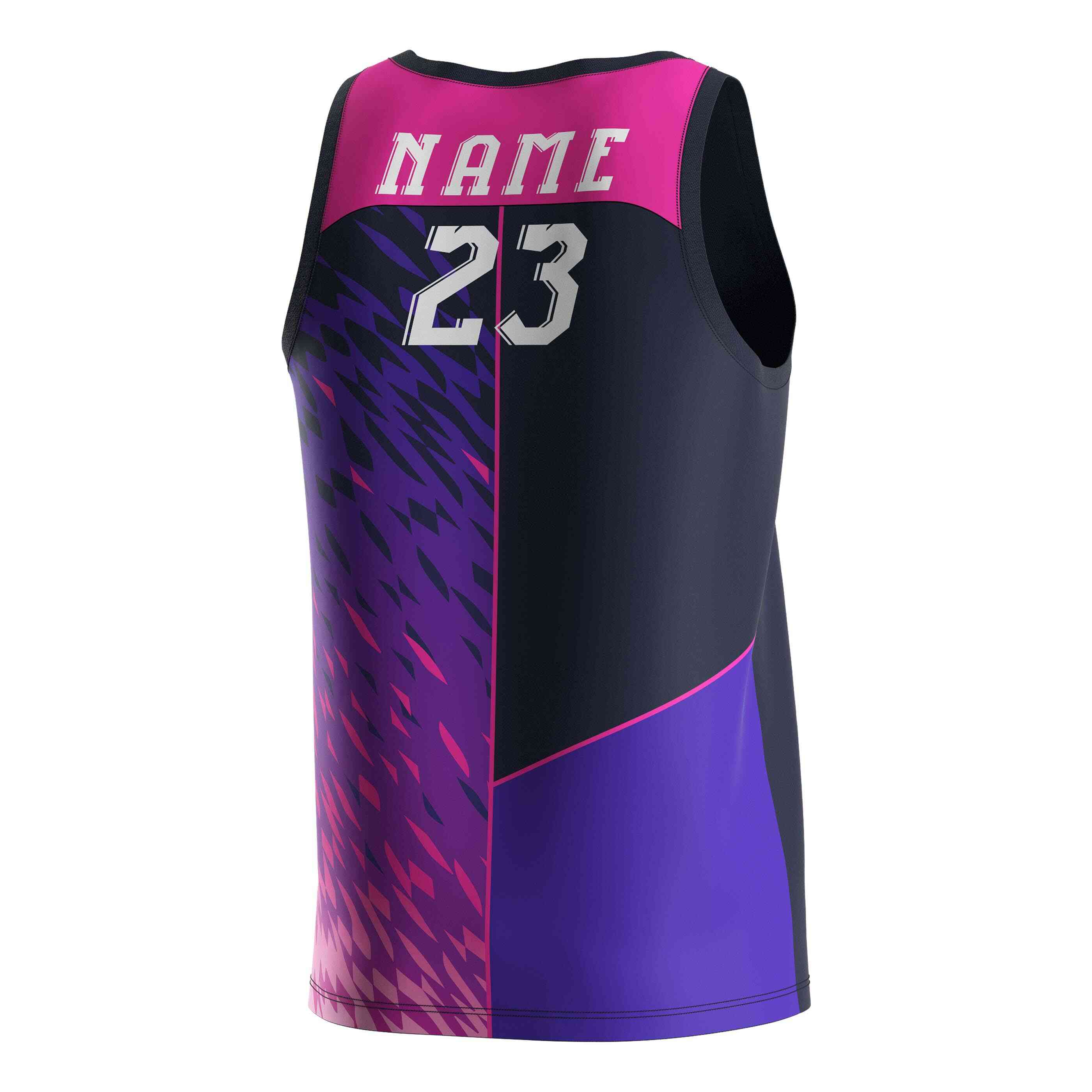 
                Custom basketball tank 23 purple black red RISEPECT