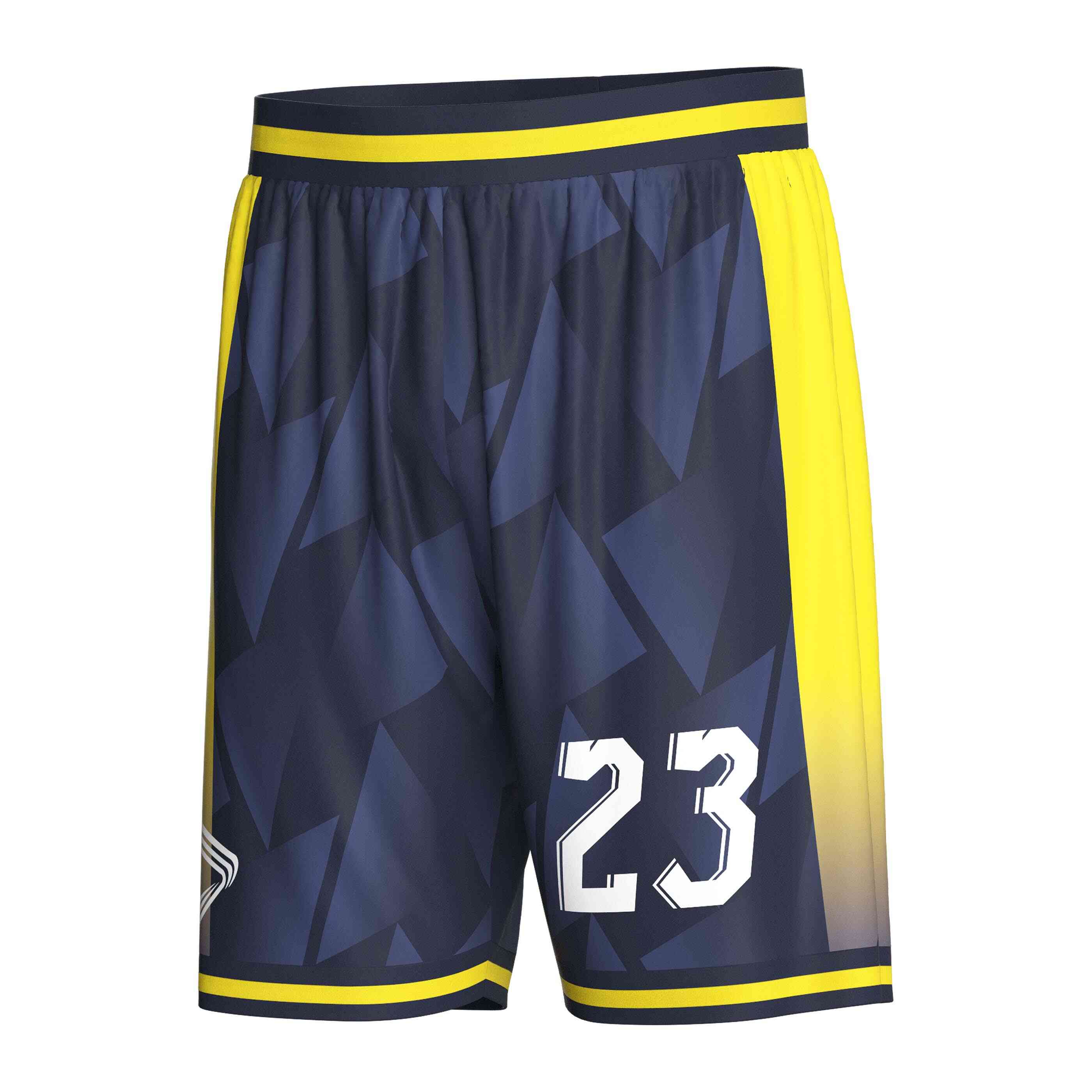 
                Custom black basketball shorts 23 3D imagery RISEPECT