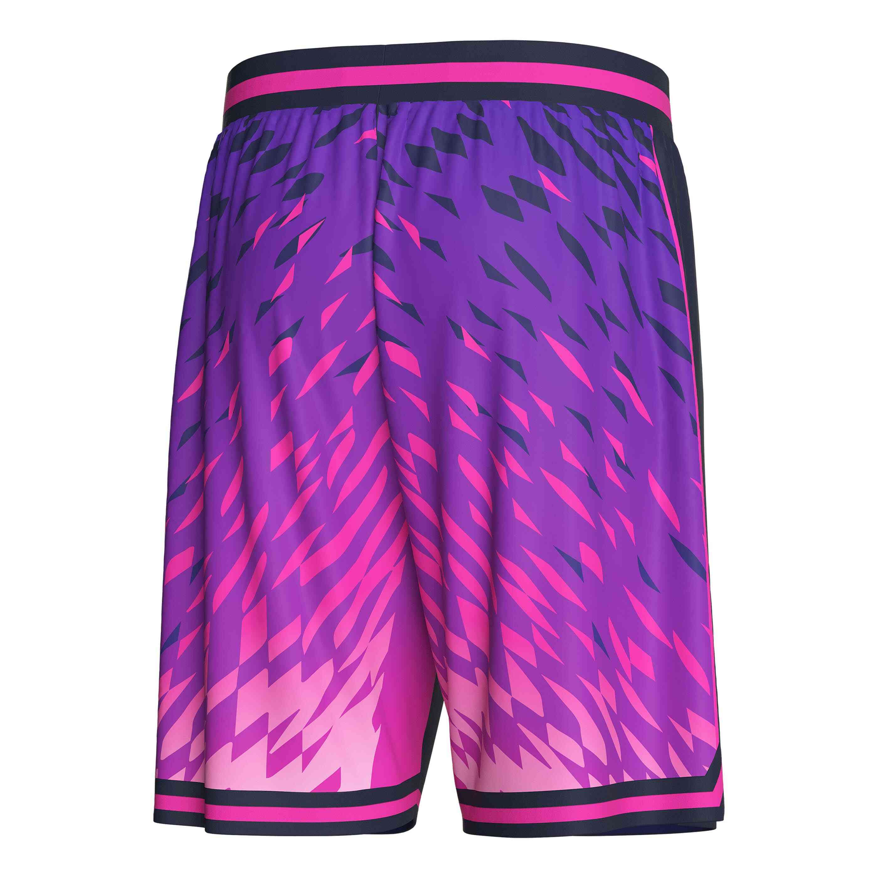 
                Custom 23 basketball shorts purple red black RISEPECT