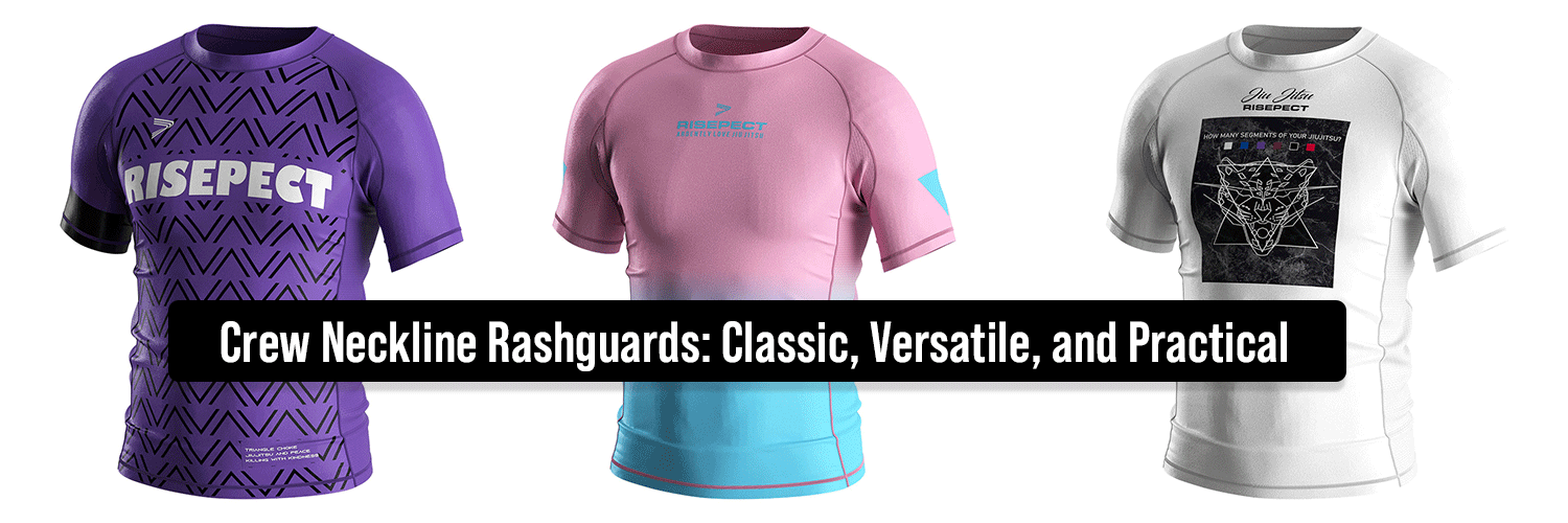 Rise Sportswear Crew Neckline Rashguards: Classic, Versatile, and Practical