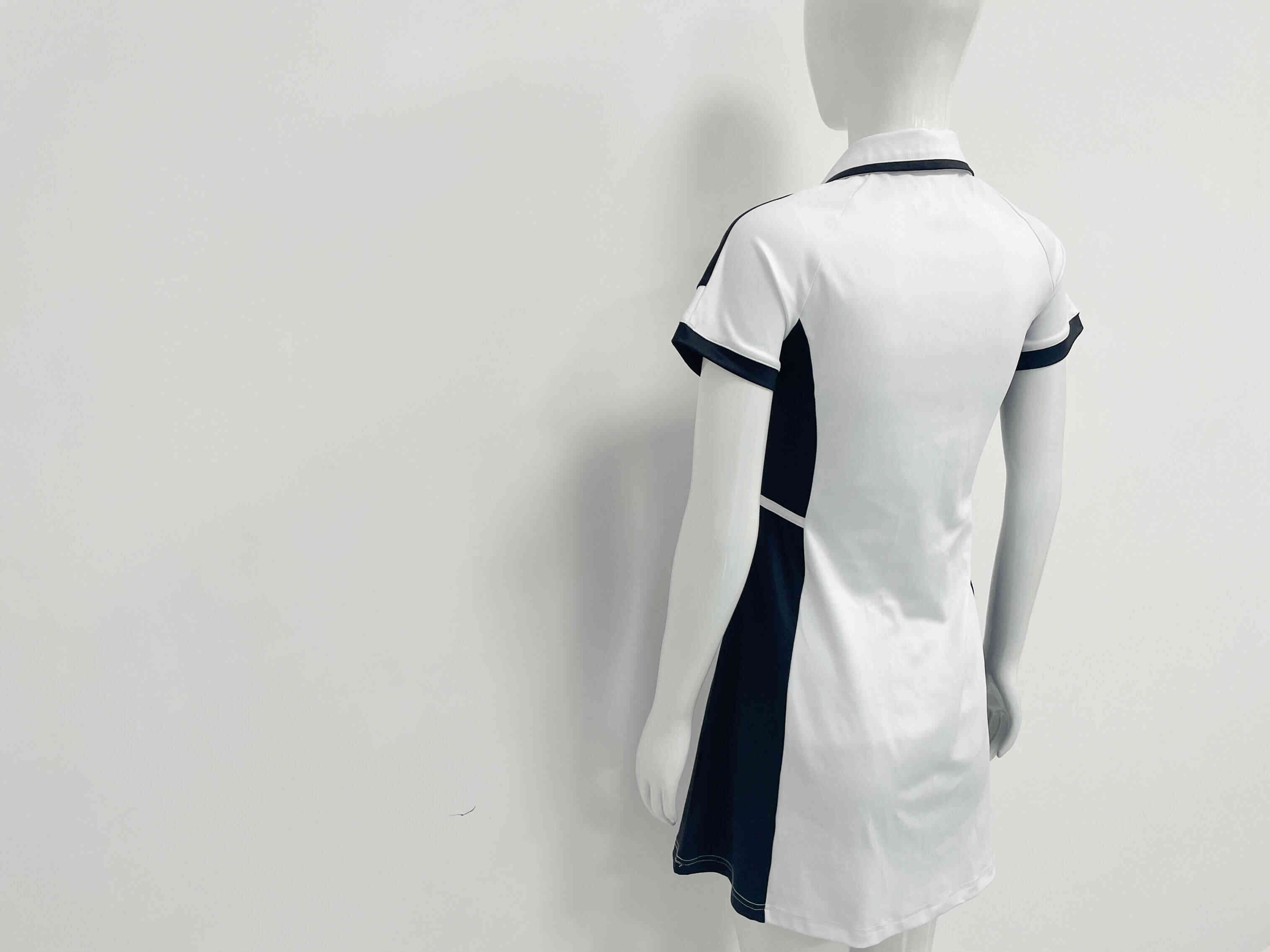 The side back design of RISEPECT golf dress white sports dress wholesale