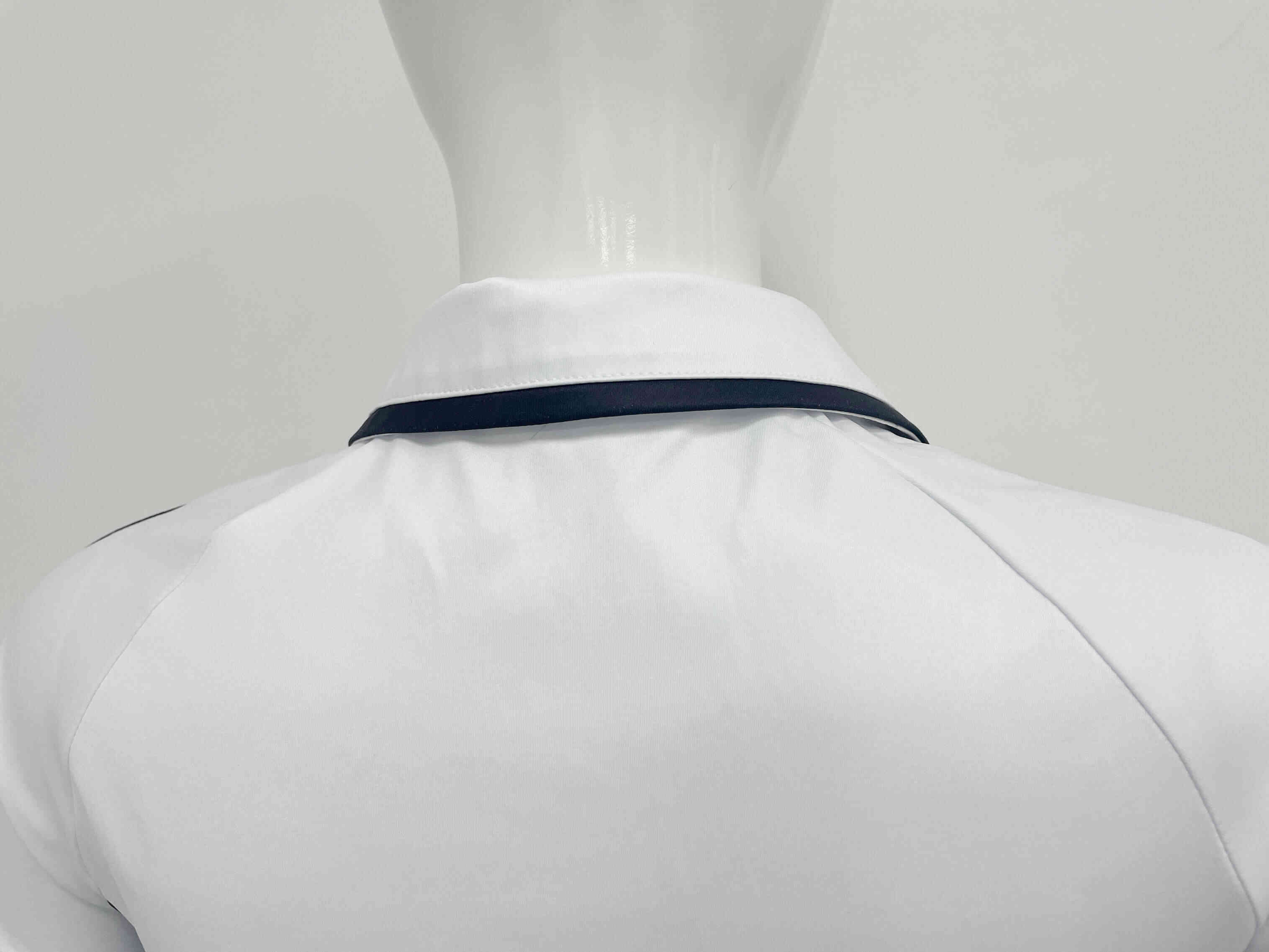 The zoom in collar back view of RISEPECT golf dress white sports dress wholesale
