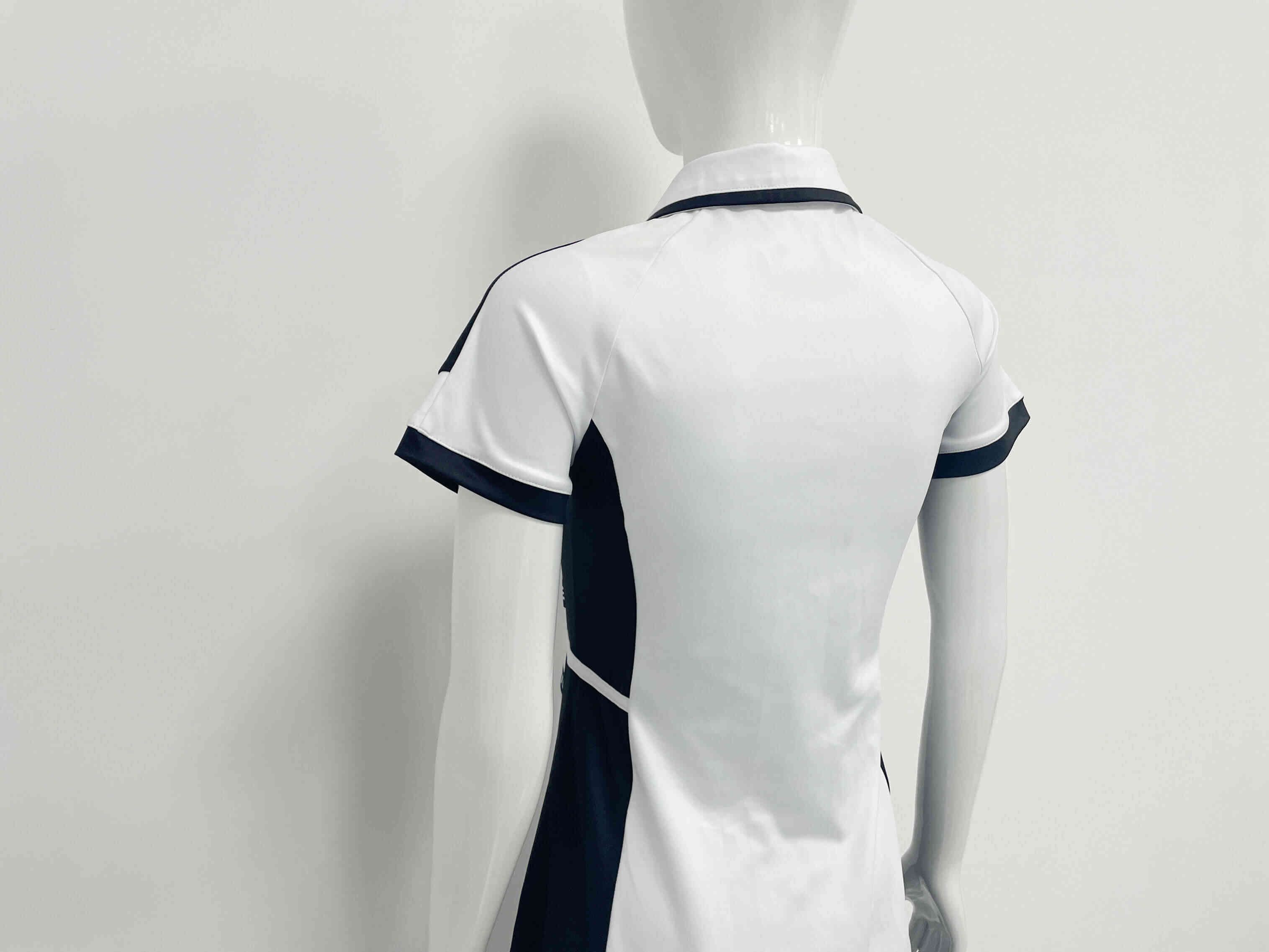 The zoom in side back design of RISEPECT golf dress white sports dress wholesale