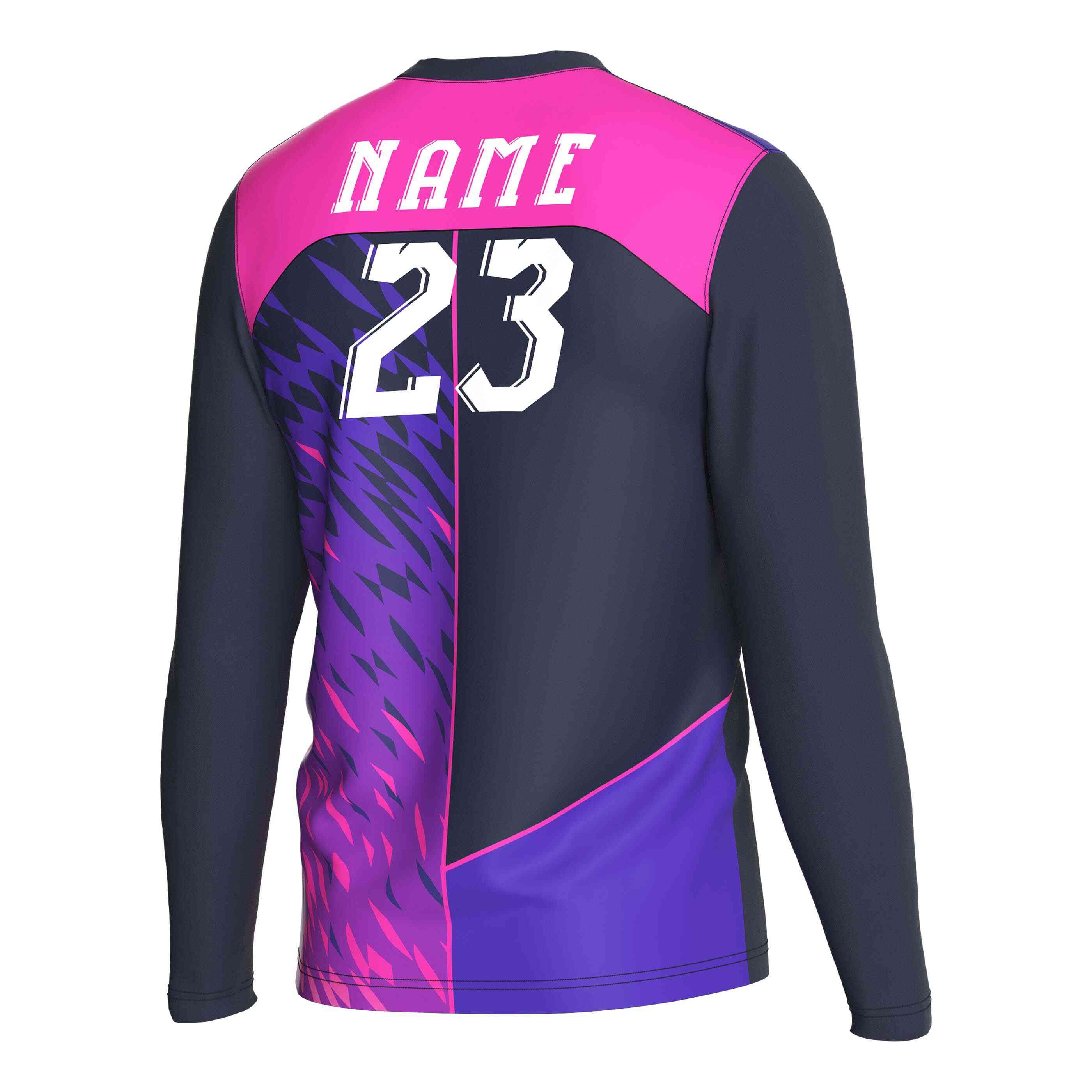 
                Custom basketball long sleeve 23 purple red black RISEPECT