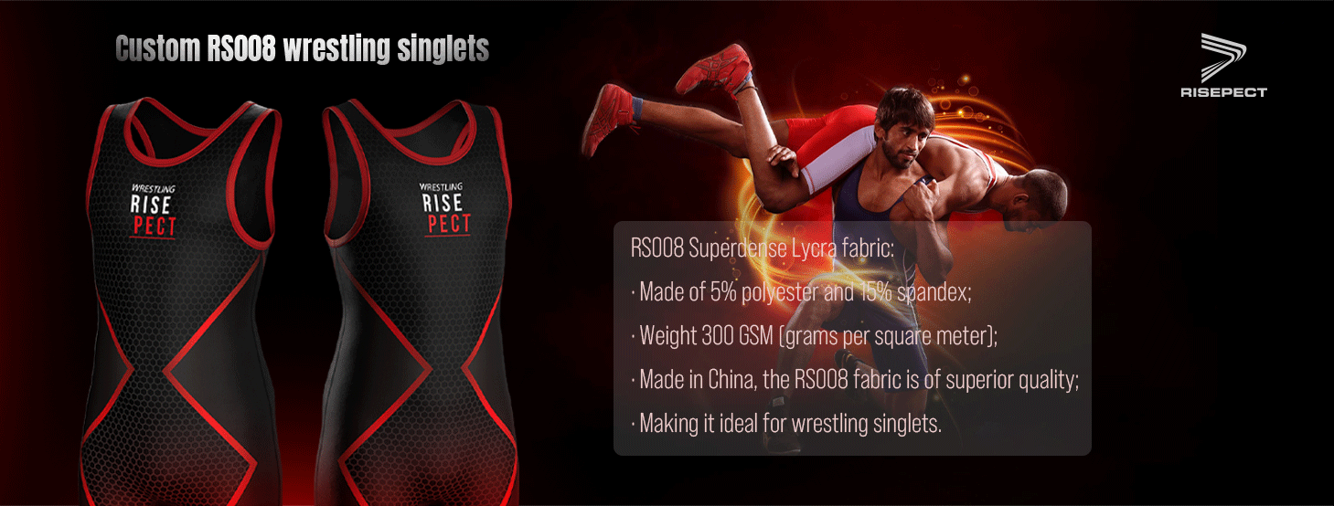 Custom RS008 wrestling singlets features