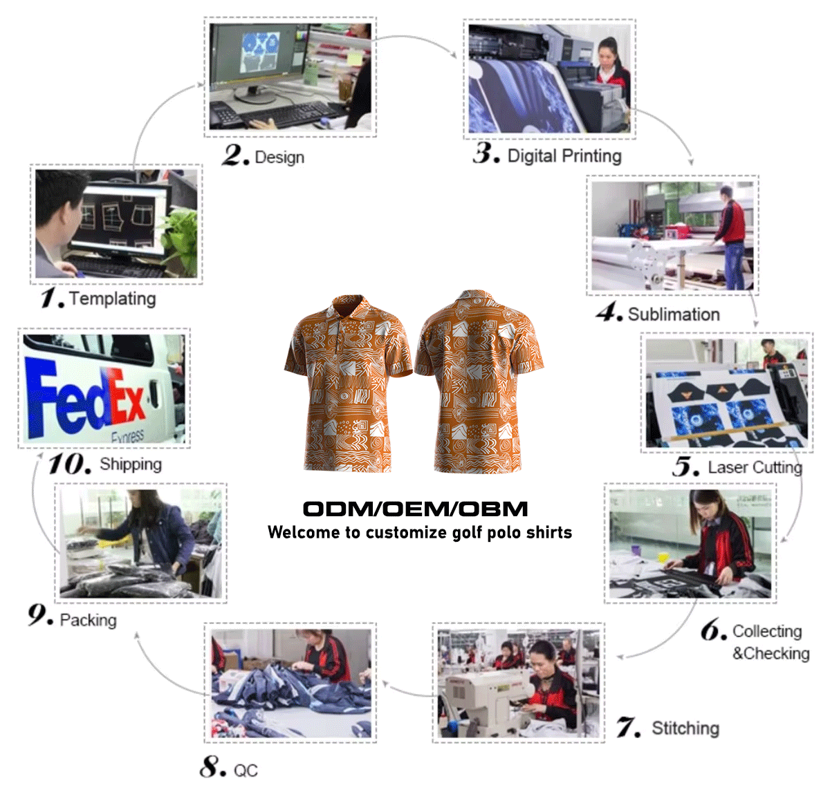 Sublimation process - Orange Retro Tee Polyester Pique Polo Shirts Golf T Shirt