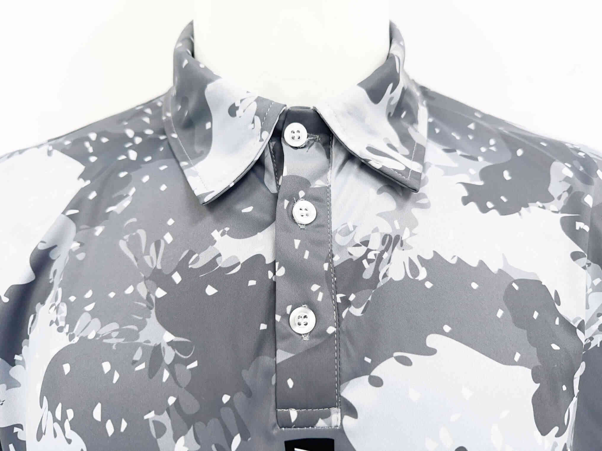 3 buttons details - Cotton Polo Camo Tees T-Shirts Golf T Shirts For Men