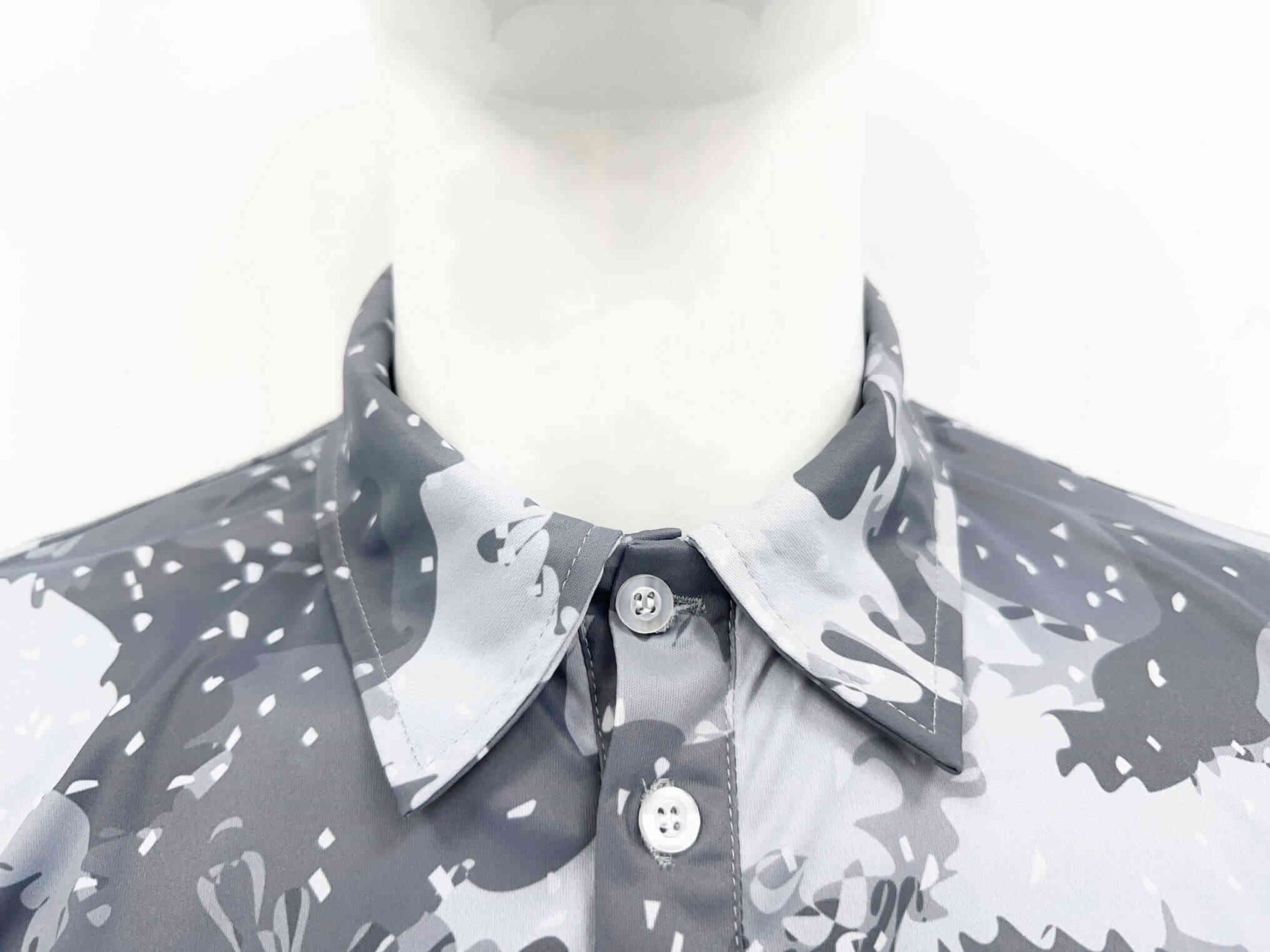 Collar details - Cotton Polo Camo Tees T-Shirts Golf T Shirts For Men