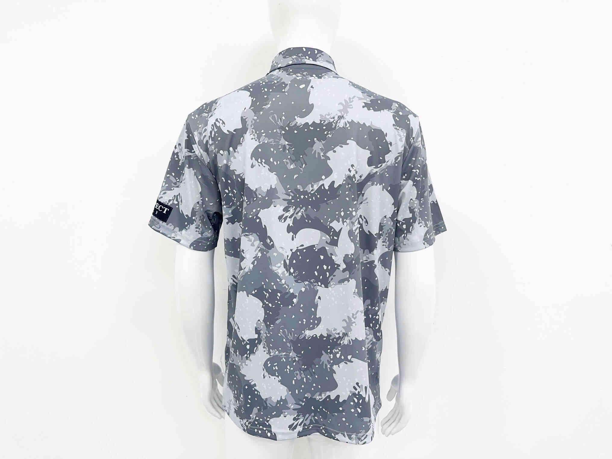 Zoom back view - Cotton Polo Camo Tees T-Shirts Golf T Shirts For Men