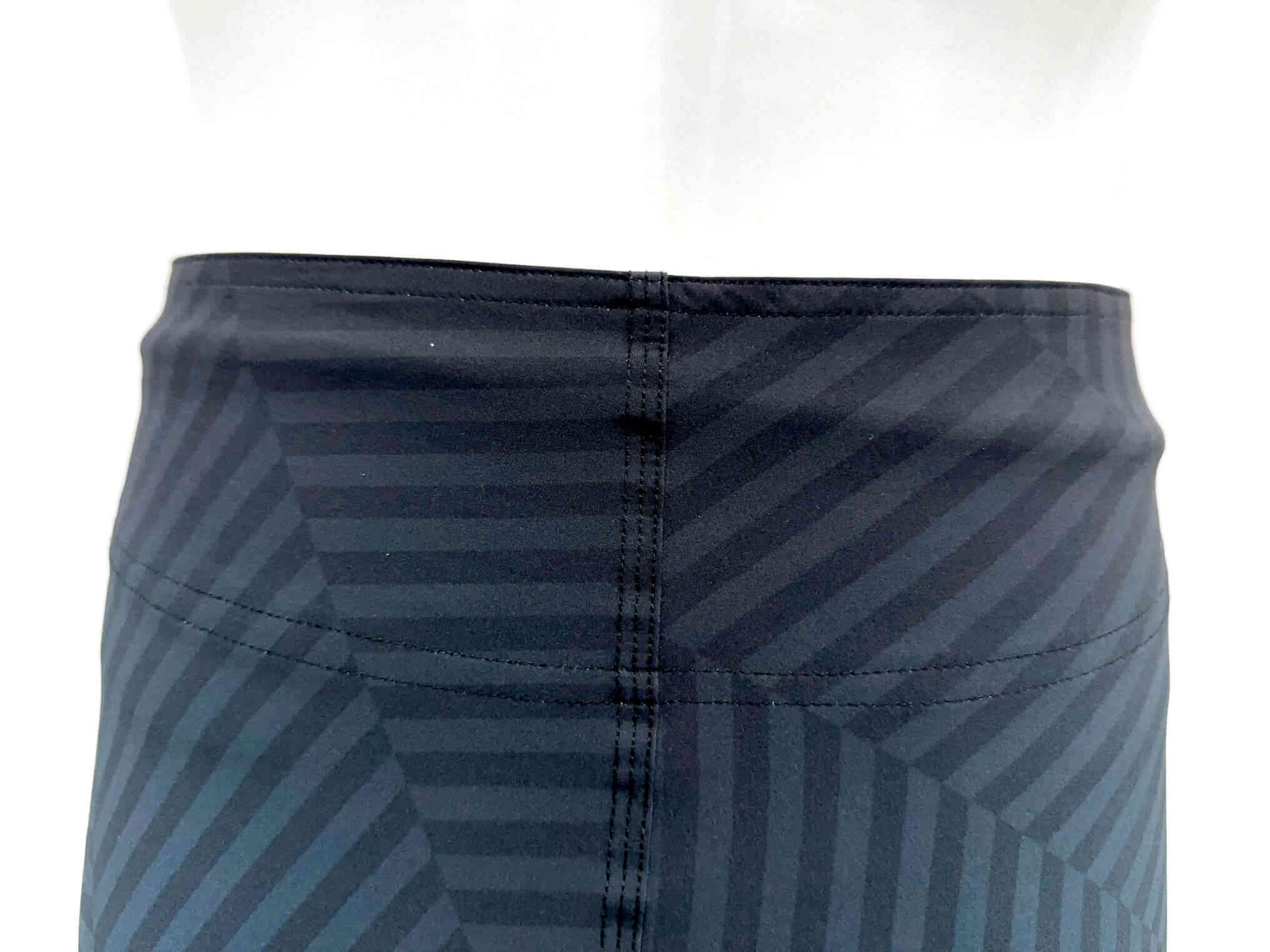 Back waist details - Fashion Navy Black Stripes Fight Shorts Boxing Classic Muay Thai Men MMA