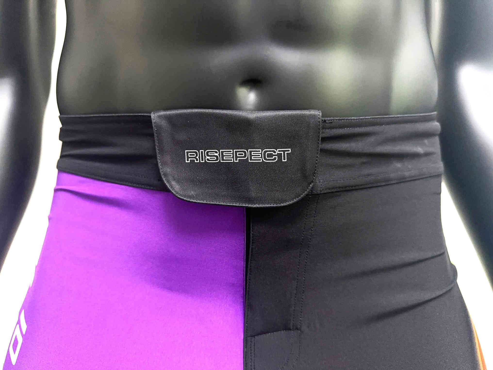 Waist logo details - Fruite Tenth Planet Purple Rank Jiu Jitsu Shorts