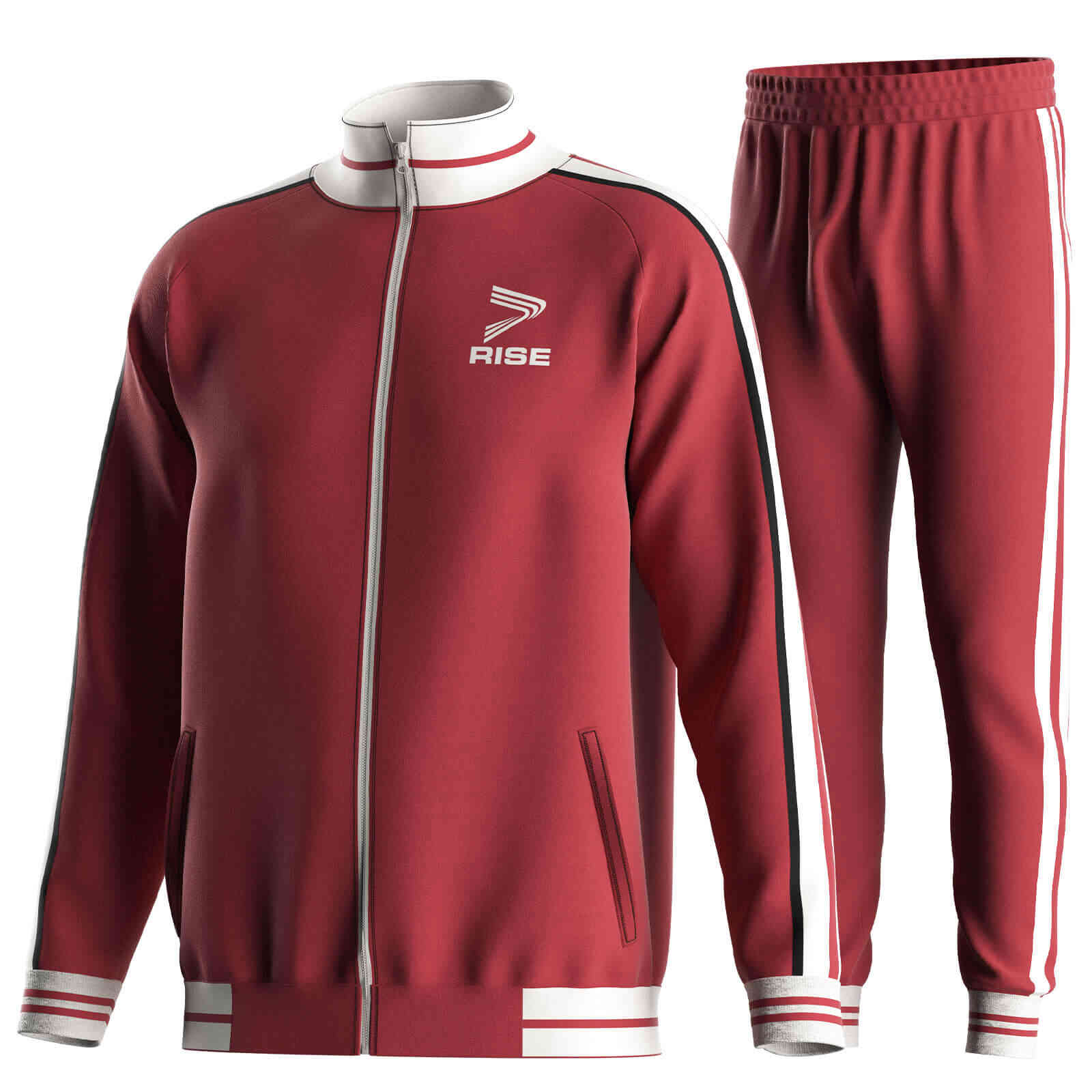 
                Custom Brick Red Tracksuit Wholesale RISEPECT