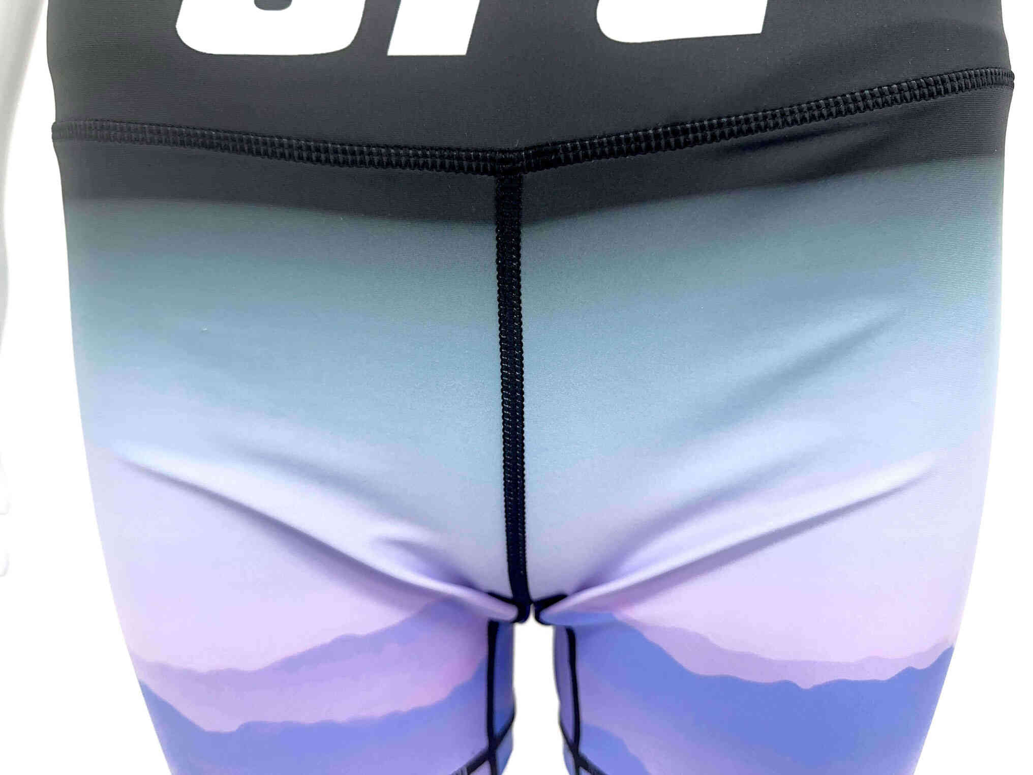 Crotch details - Blue Women MMA UFC Shorts Scenery Vale Tudo Shorts Wholesale