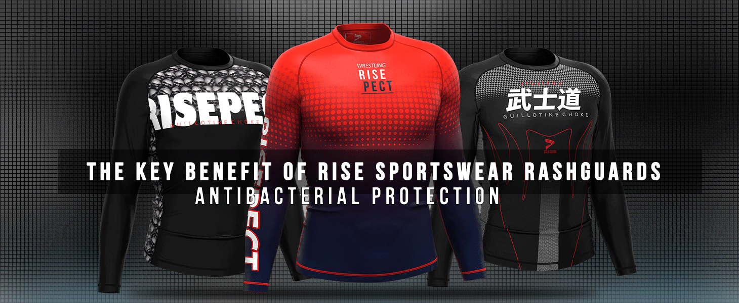 Antibacterial protection men's rash guard - Antibacterial Protection: The Key Benefit of Rise Sportswear Rashguards