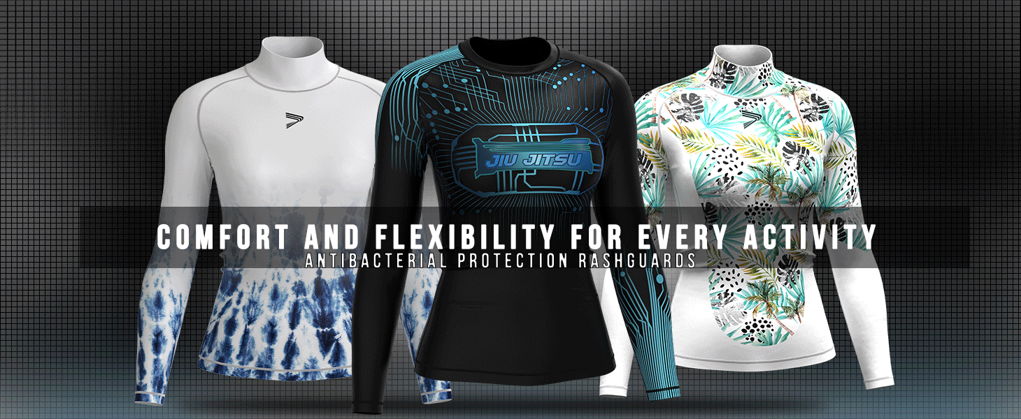 Antibacterial protection women's rash guard - Comfort and Flexibility for Every Activity