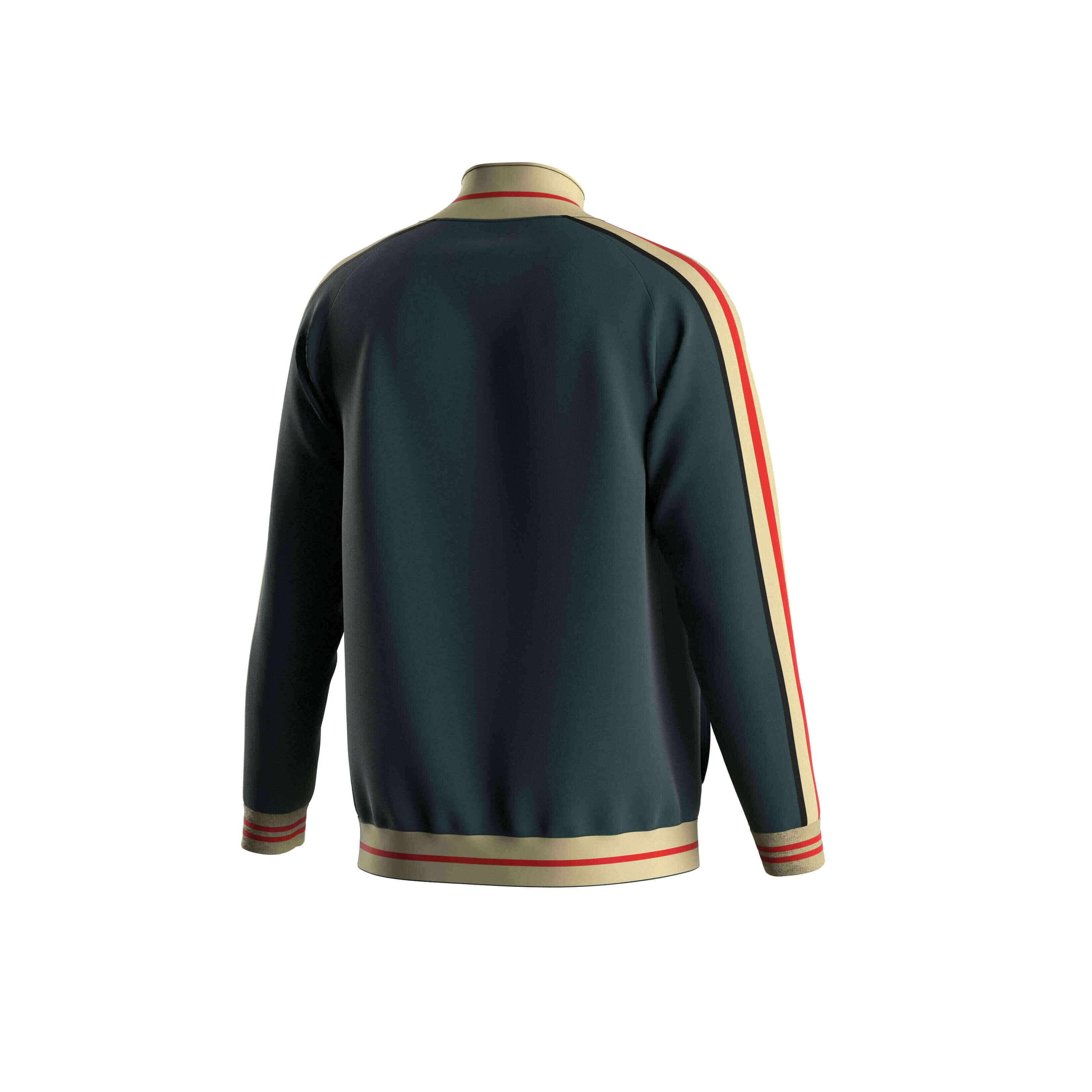 
                Custom Dark Green Track Jacket Wholesale Sublimated Sportswear