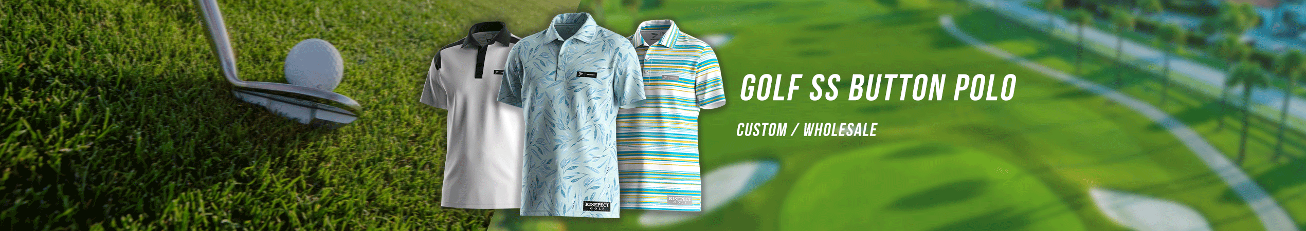 Golf Short Sleeve Button Polo Supplier