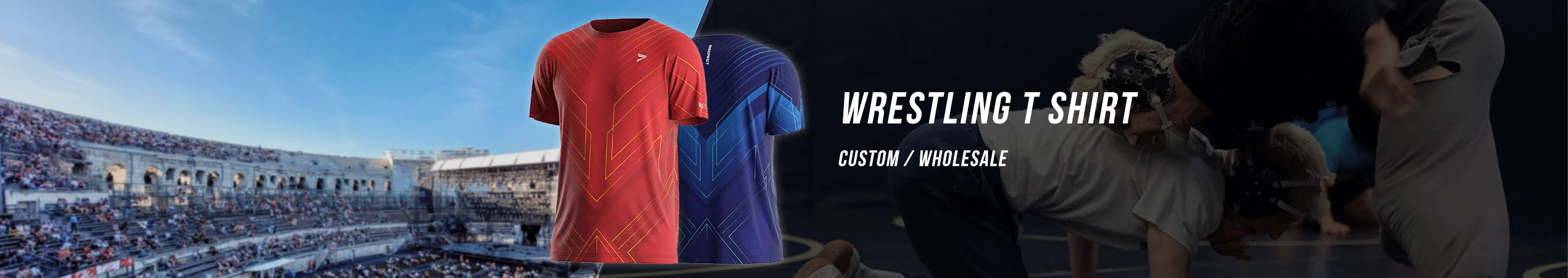 Wrestling T Shirt Custom Wholesale