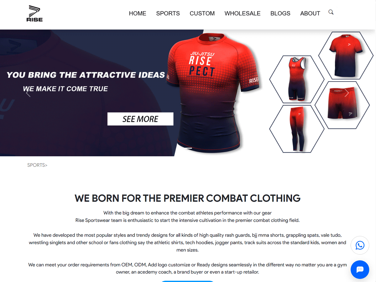 Fight Wear Manufacturer Rise Sportswear